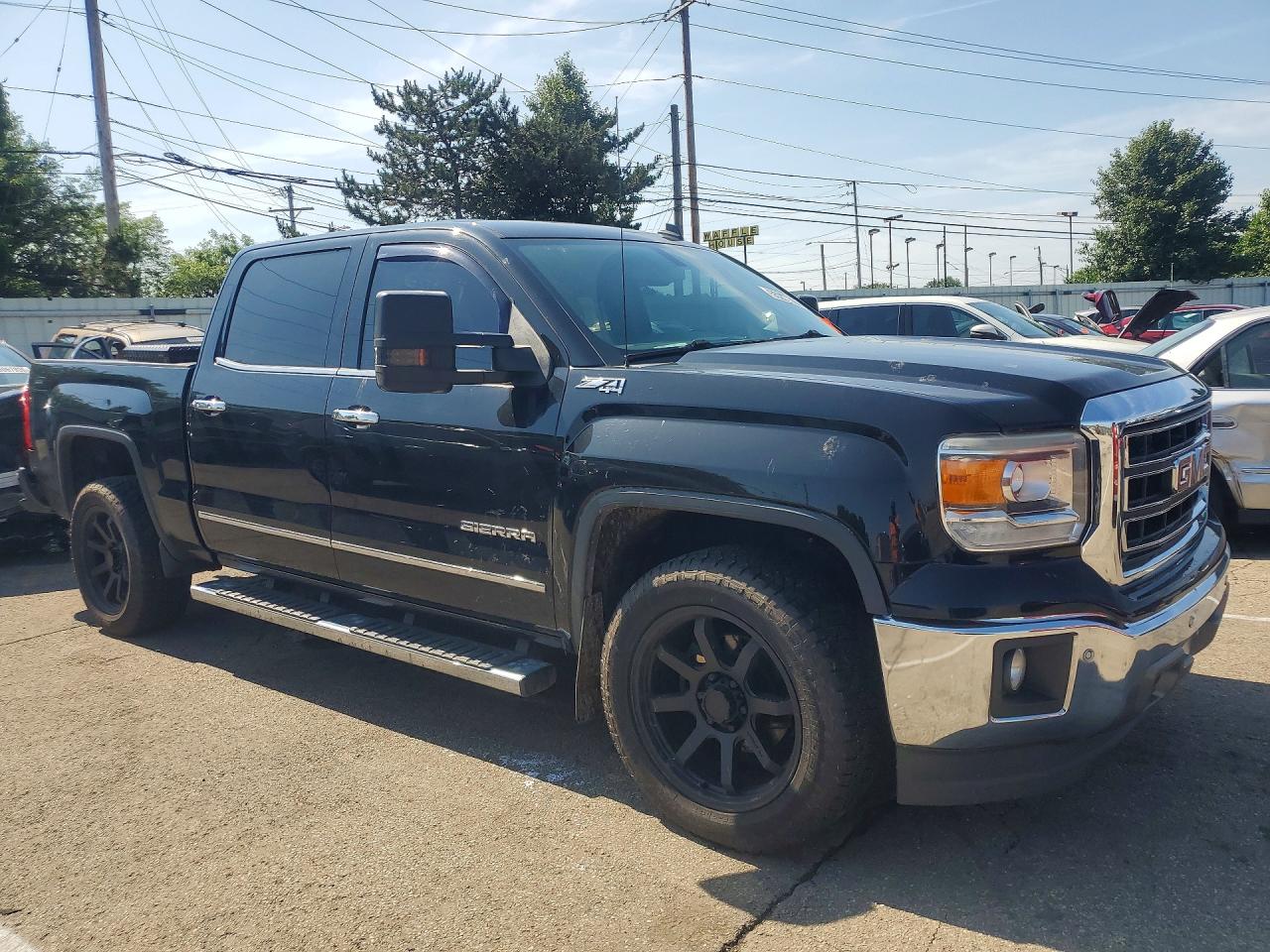 2014 Gmc Sierra K1500 Slt Black vin: 3GTU2VEC1EG503292