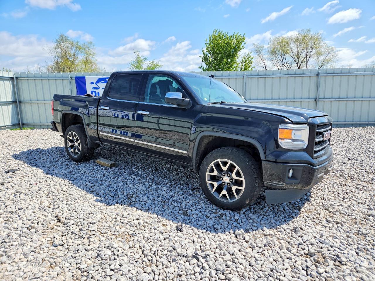 2014 Gmc Sierra K1500 Slt Black vin: 3GTU2VEC1EG533456
