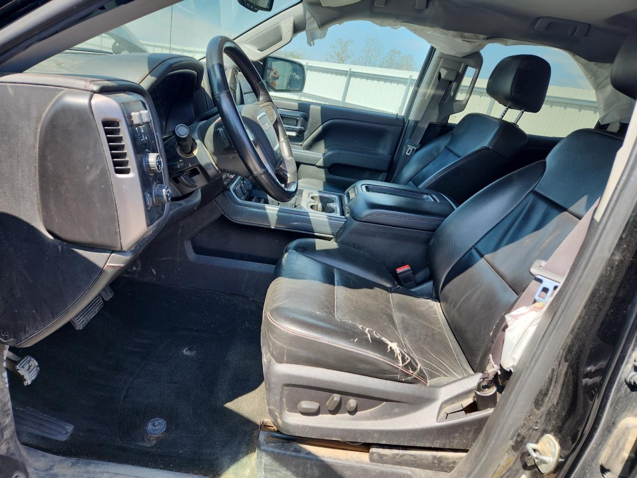 2014 Gmc Sierra K1500 Slt Black vin: 3GTU2VEC1EG533456 Damage: Left Front Seat Cushion, Torn, > 12 Inches