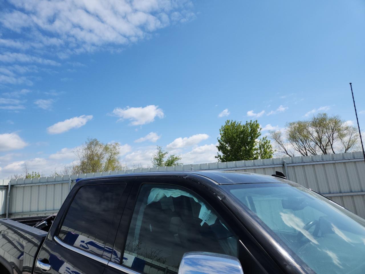 2014 Gmc Sierra K1500 Slt Black vin: 3GTU2VEC1EG533456 Damage: Right Drip Rail, Dent(S) W/ Paint Dmg, > 12 Inches