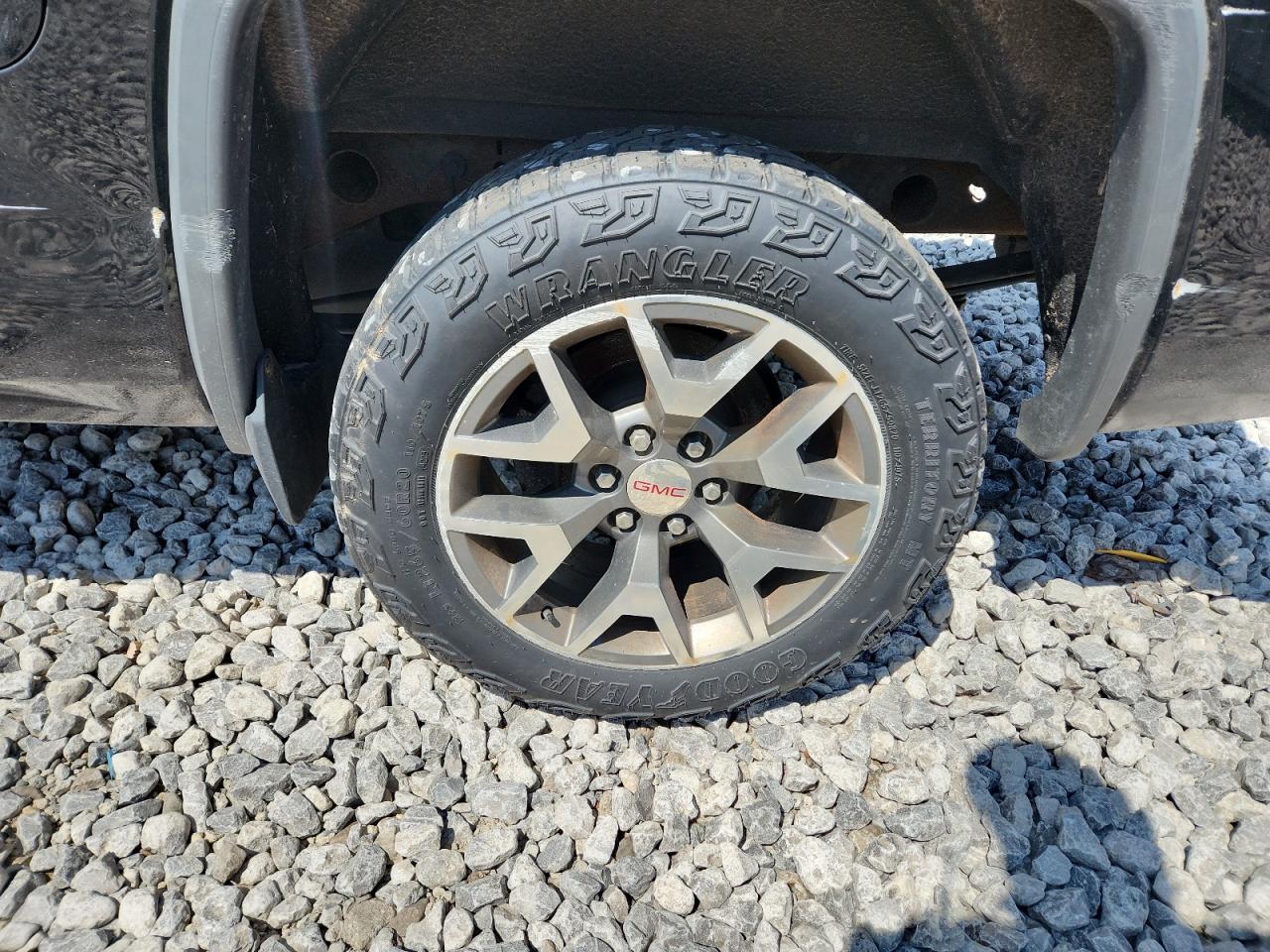 2014 Gmc Sierra K1500 Slt Black vin: 3GTU2VEC1EG533456 Damage: Left Rear Wheel, Curb Rash, > 12 Inches