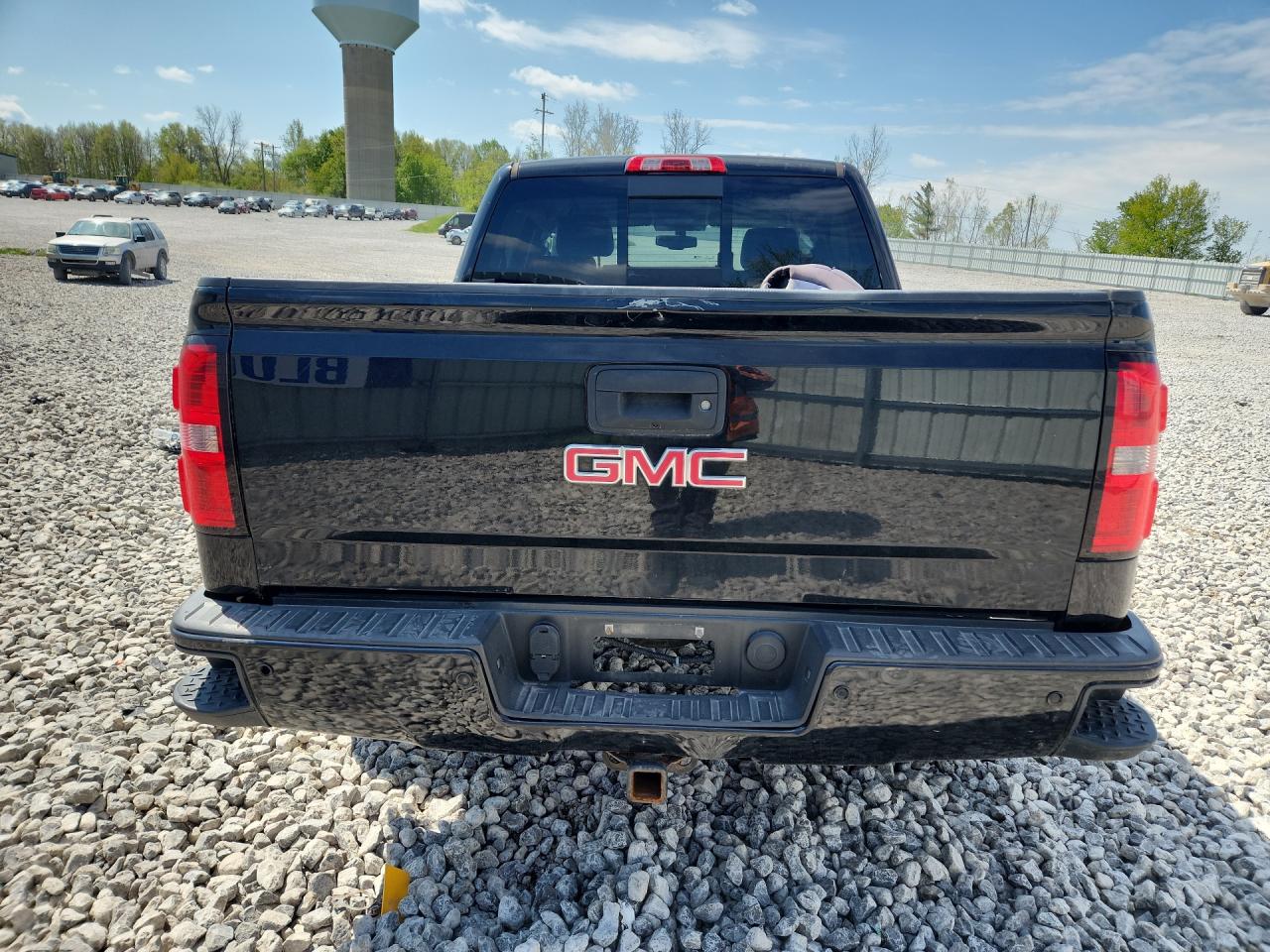 2014 Gmc Sierra K1500 Slt Black vin: 3GTU2VEC1EG533456 Damage: Tailgate, Heavy Scratch, 8 To 9 Inches