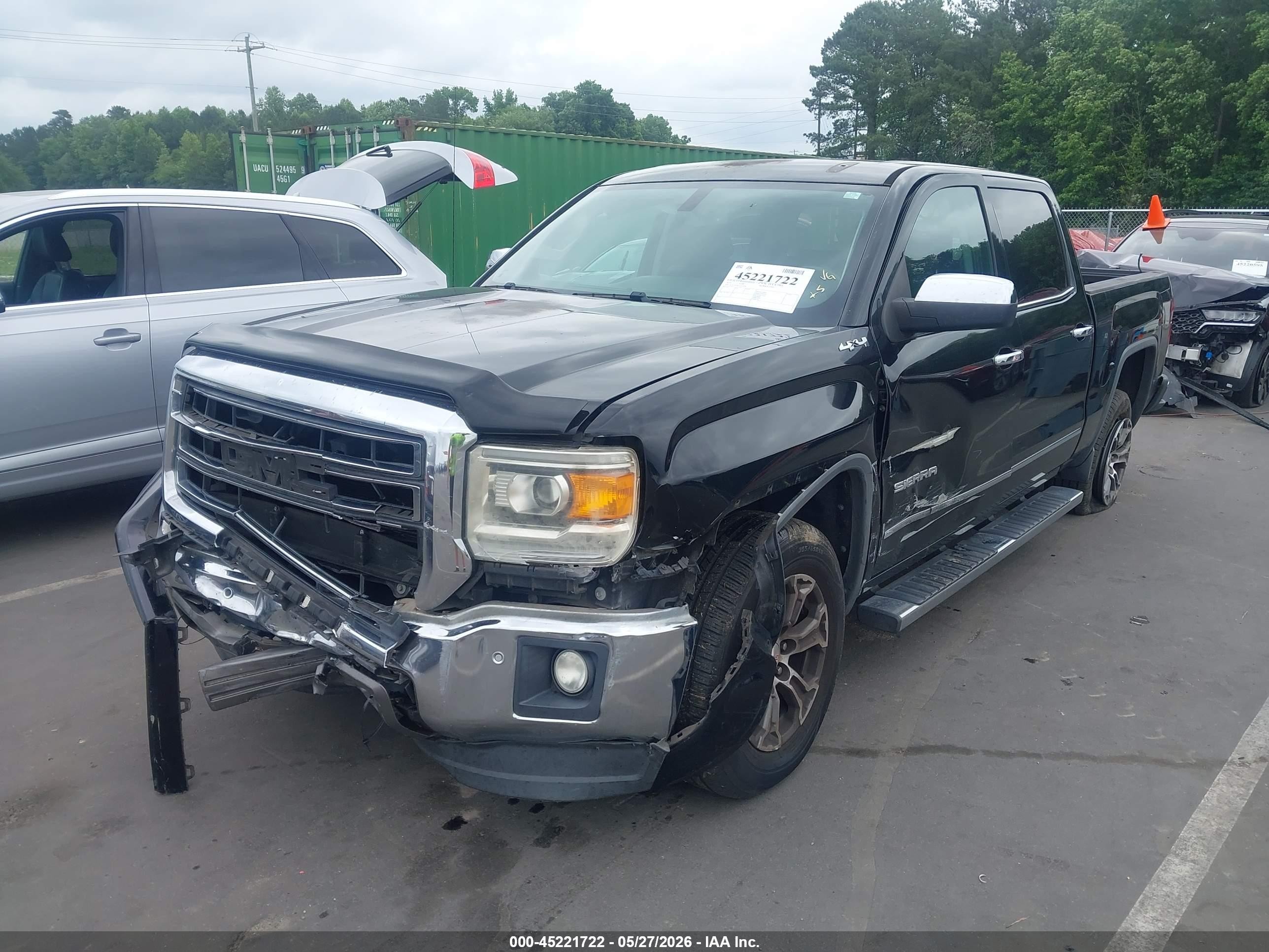 2015 Gmc Sierra 1500 Slt Черный vin: 3GTU2VEC1FG120583