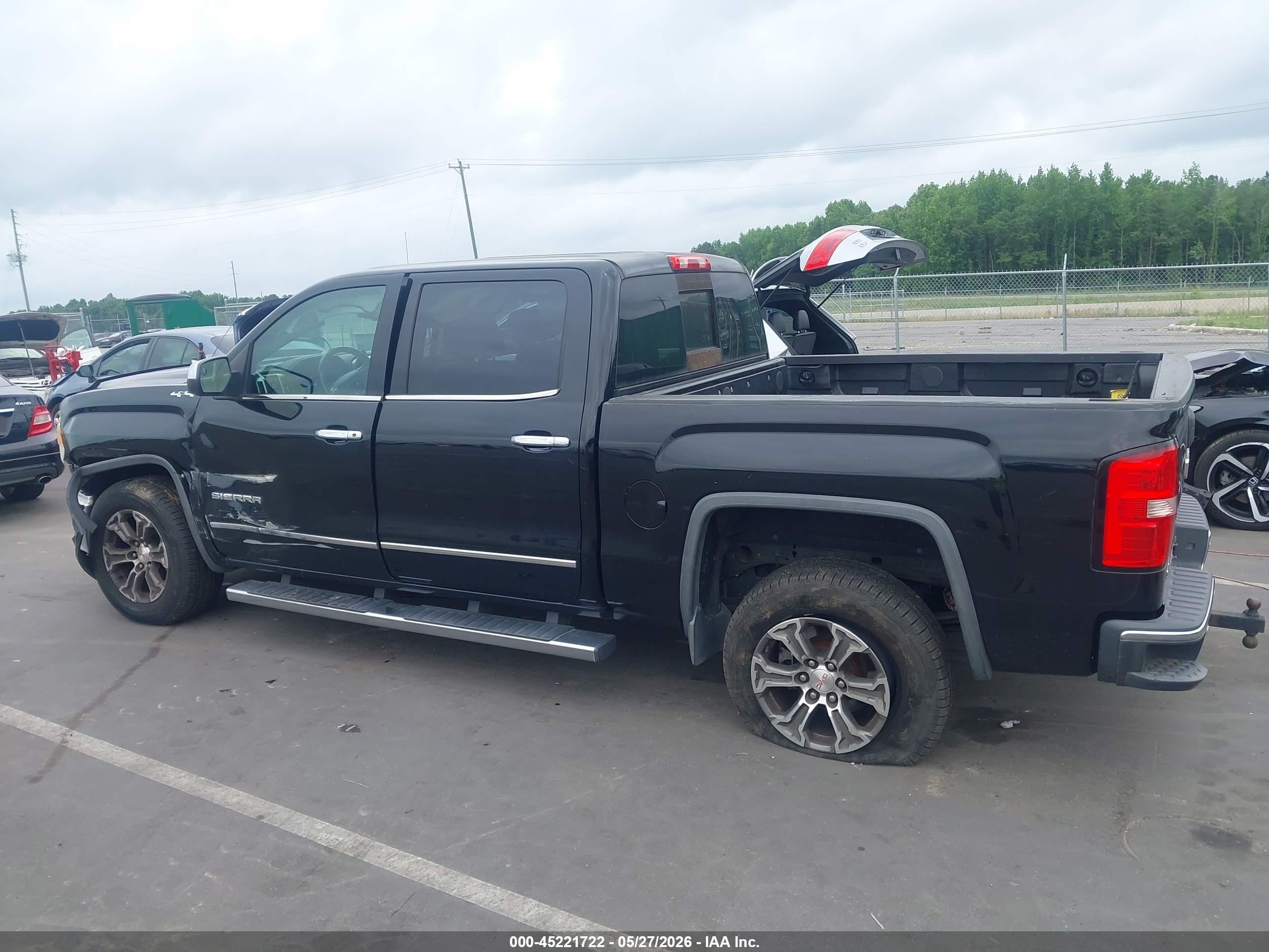 2015 Gmc Sierra 1500 Slt Черный vin: 3GTU2VEC1FG120583