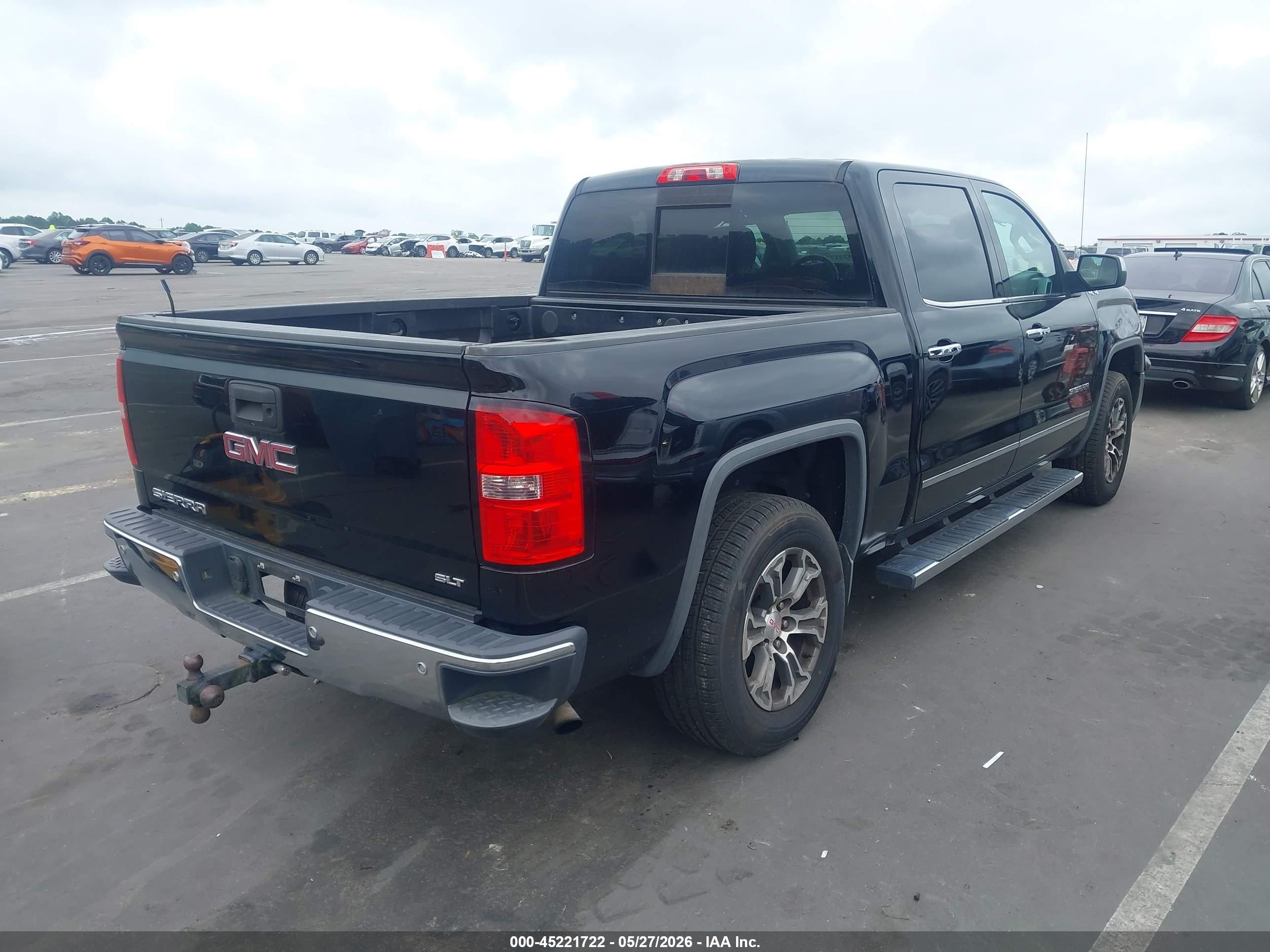 2015 Gmc Sierra 1500 Slt Черный vin: 3GTU2VEC1FG120583