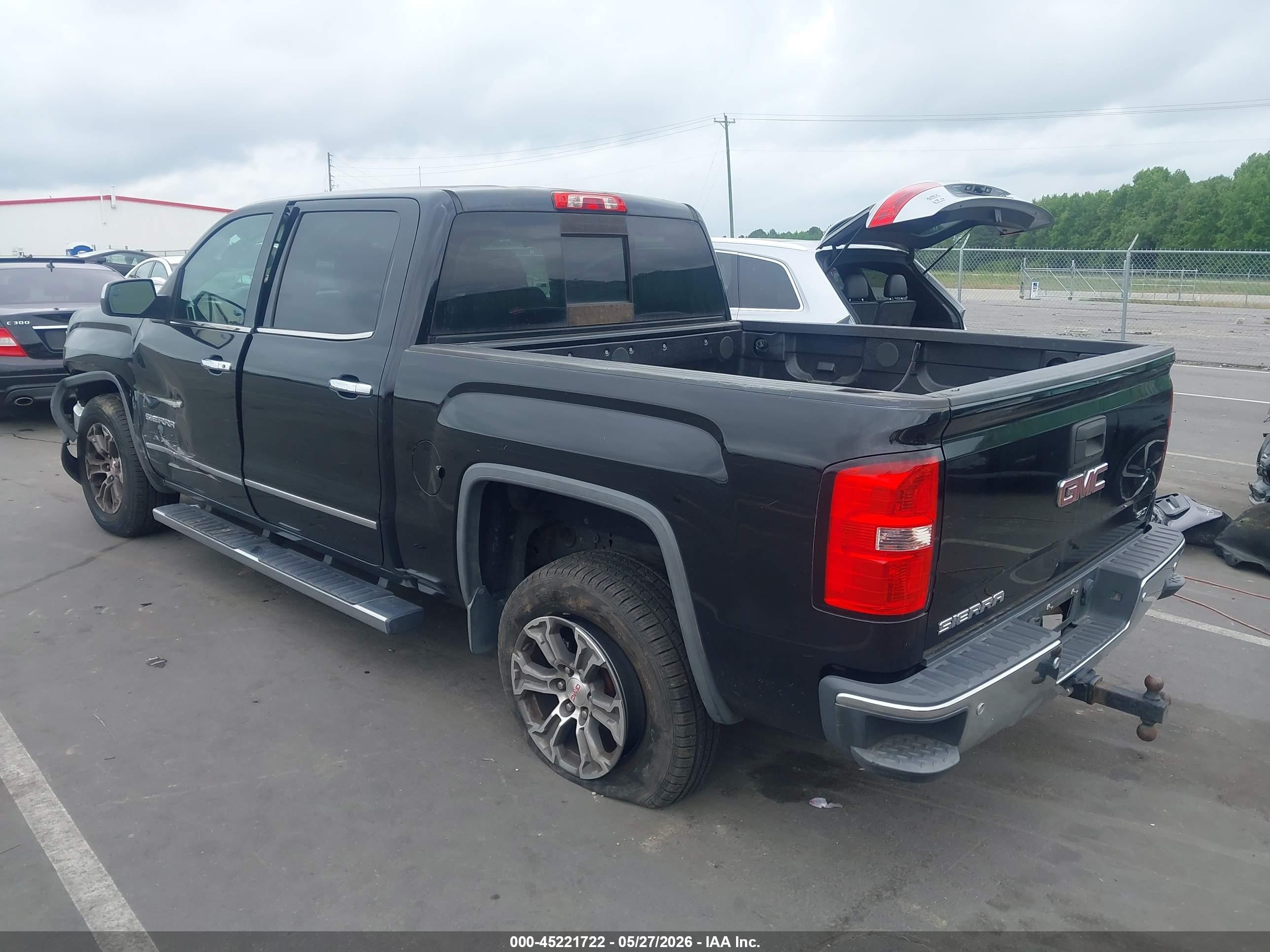 2015 Gmc Sierra 1500 Slt Черный vin: 3GTU2VEC1FG120583