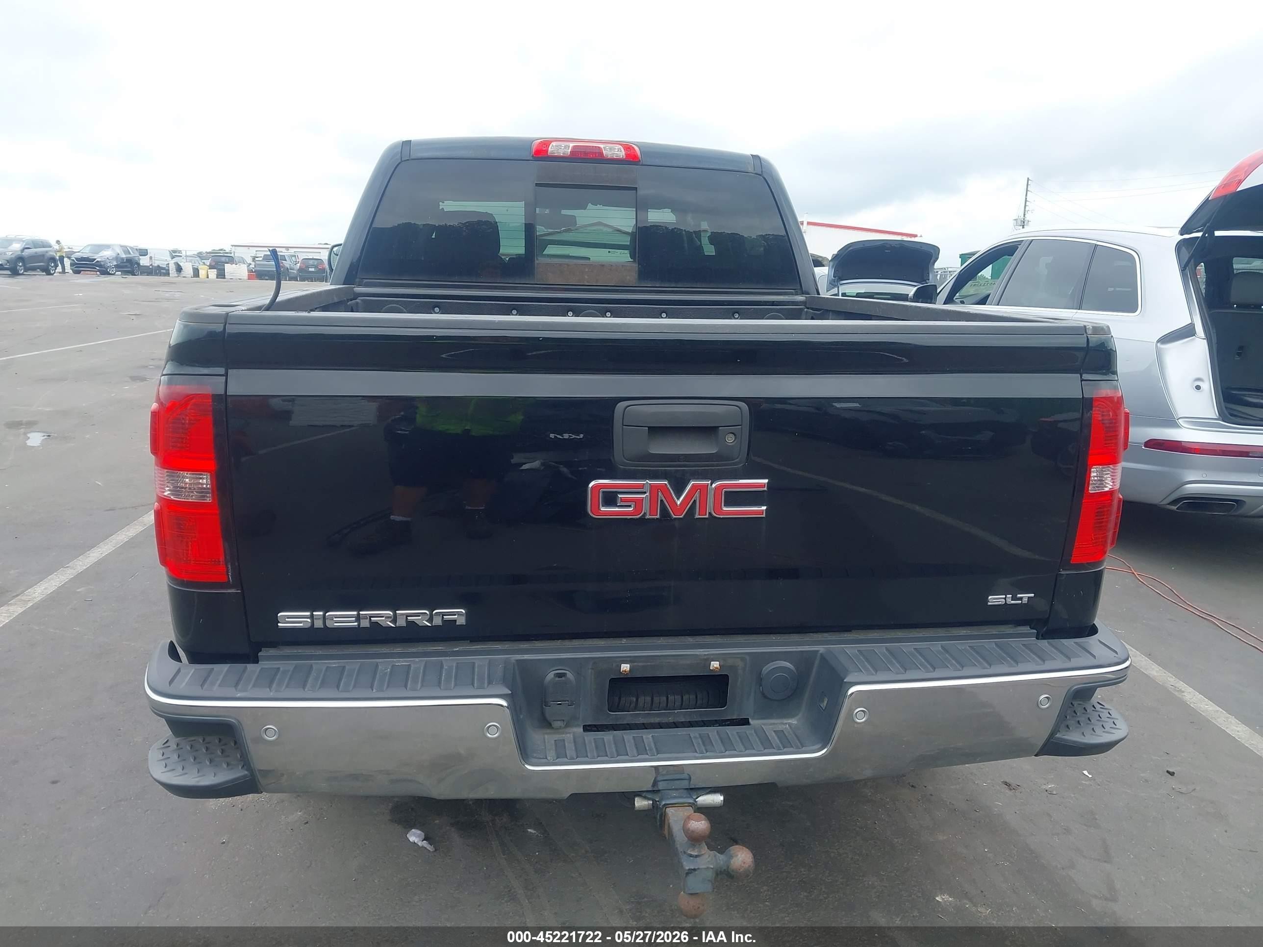 2015 Gmc Sierra 1500 Slt Черный vin: 3GTU2VEC1FG120583