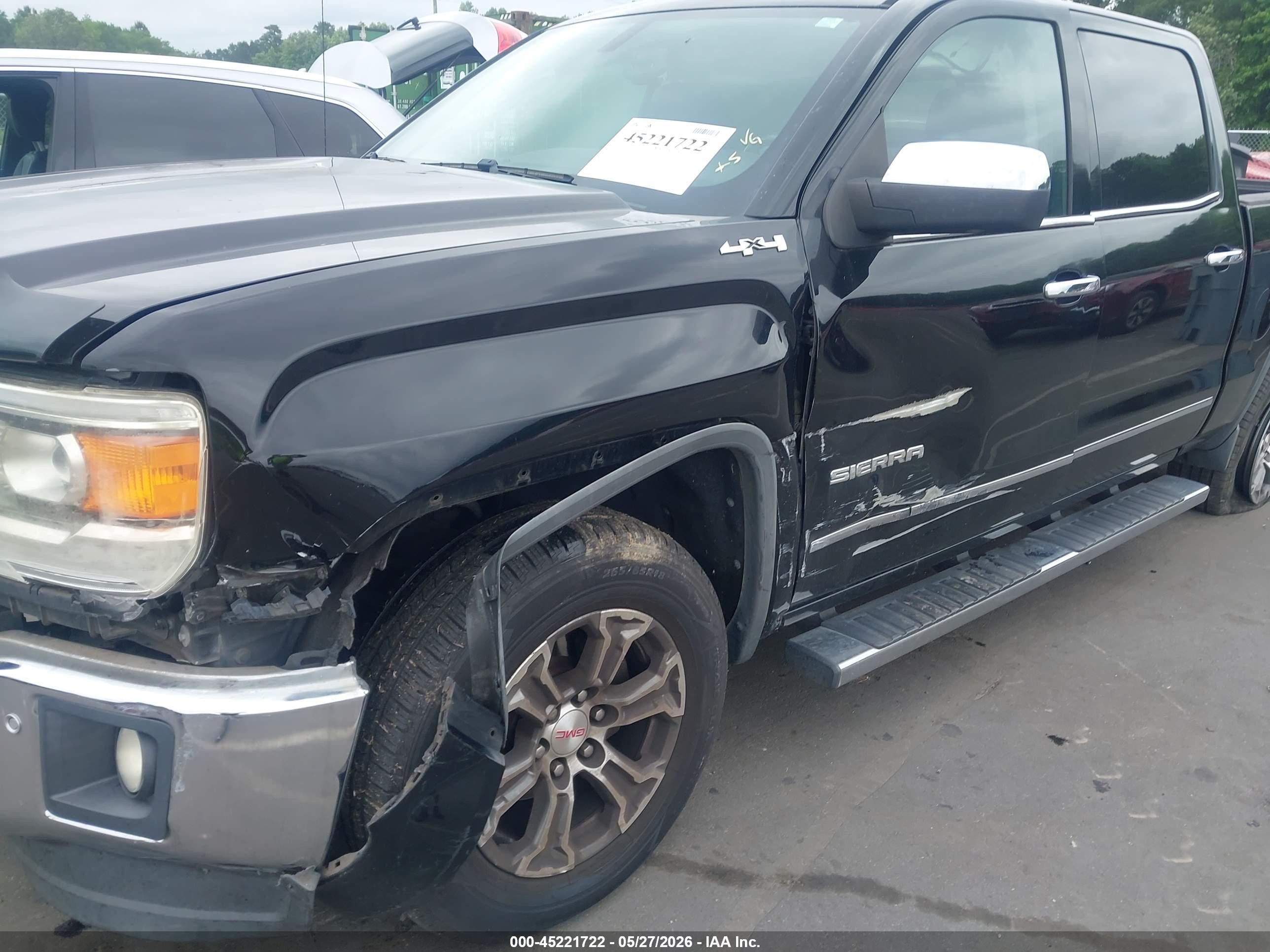 2015 Gmc Sierra 1500 Slt Черный vin: 3GTU2VEC1FG120583