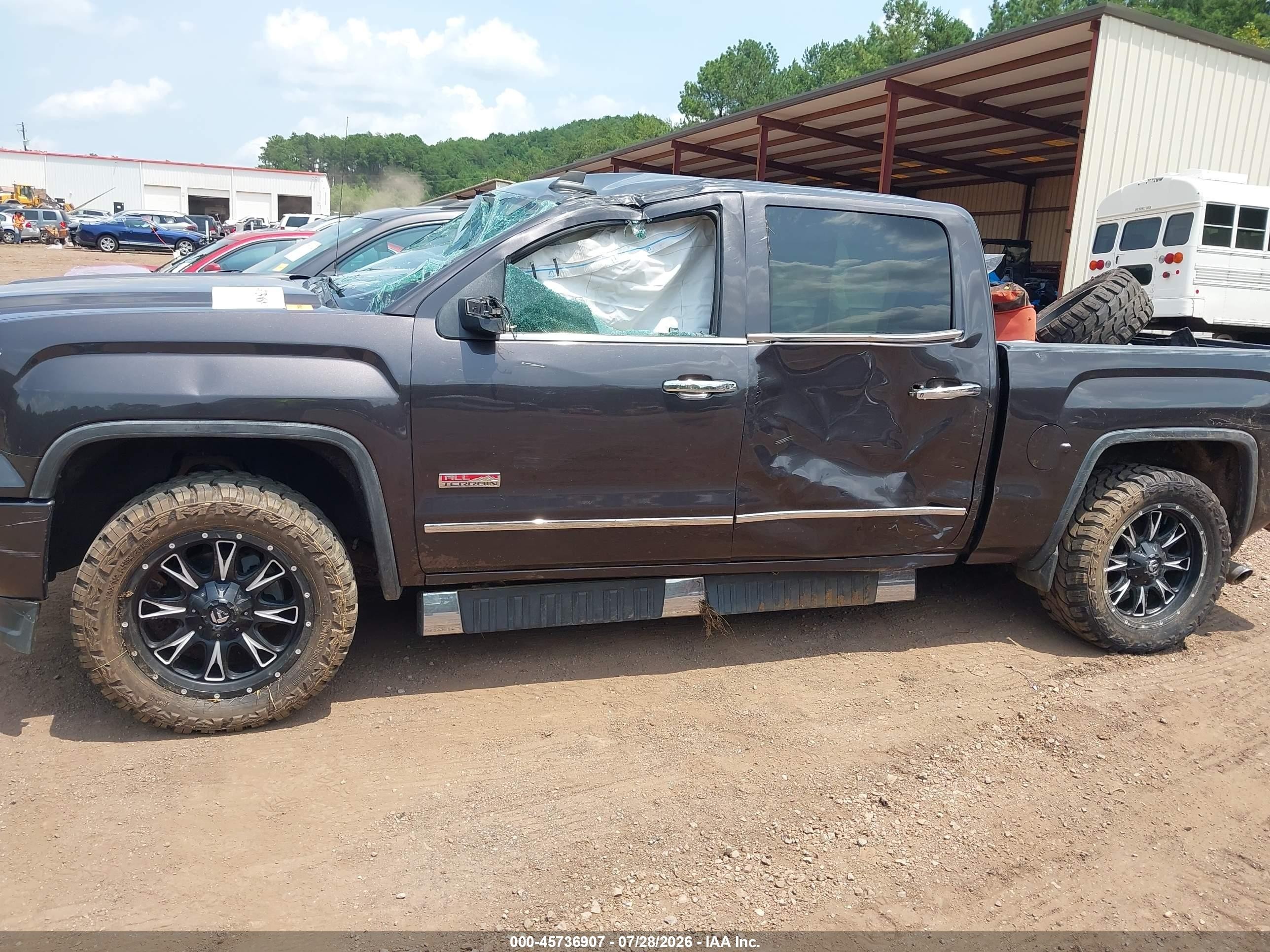 2015 Gmc Sierra 1500 Slt Black vin: 3GTU2VEC1FG209845