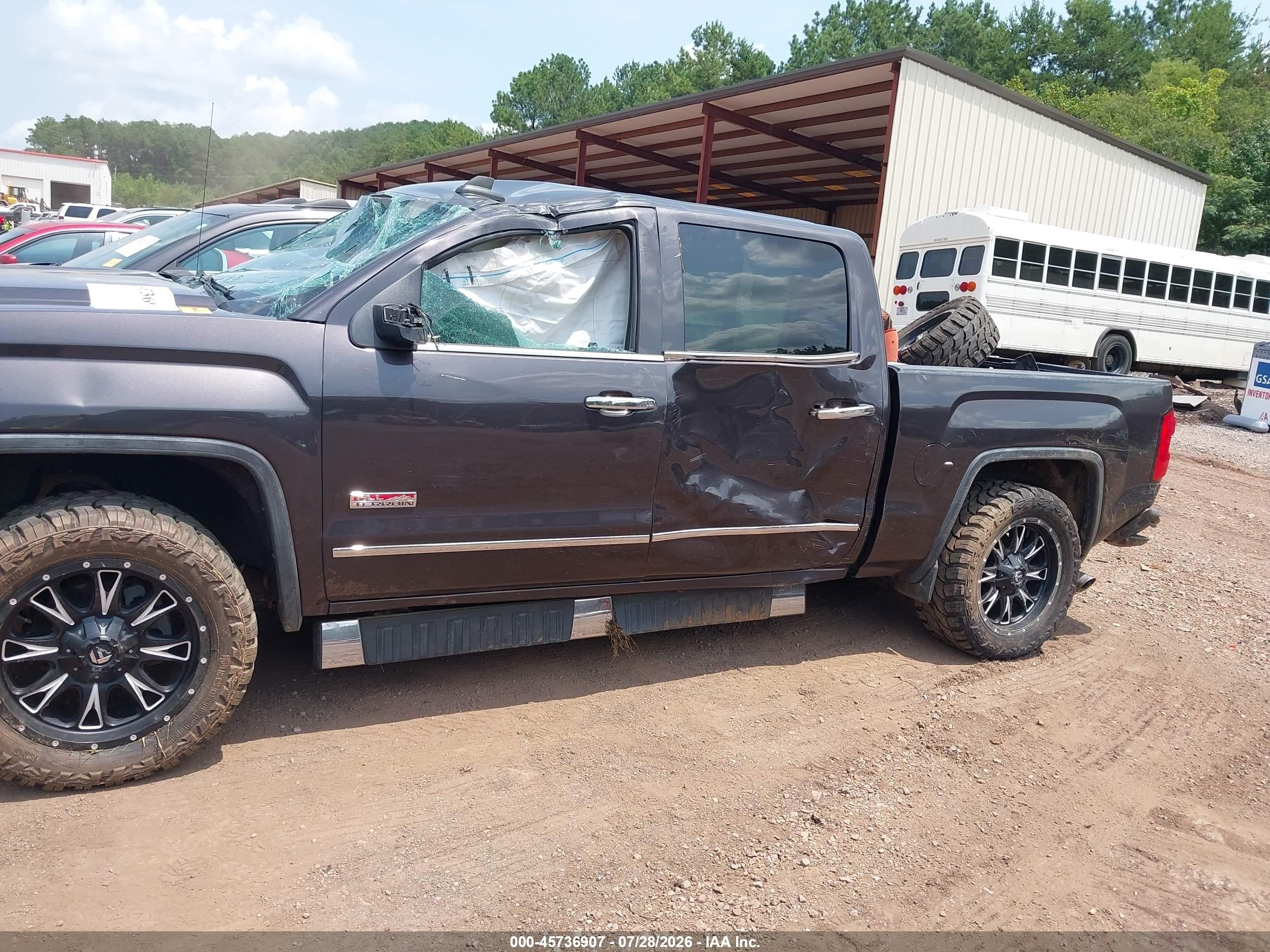 2015 Gmc Sierra 1500 Slt Black vin: 3GTU2VEC1FG209845