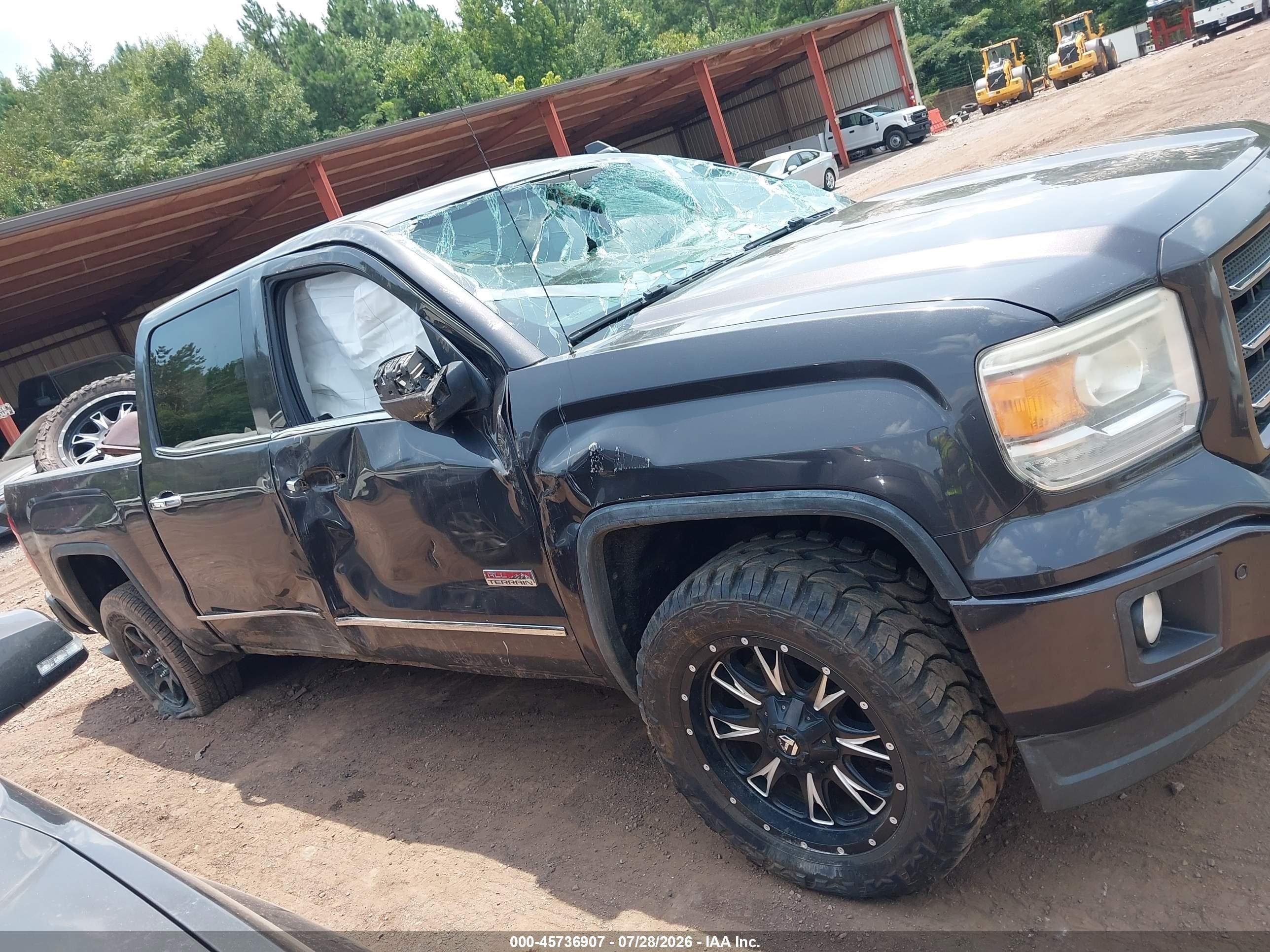 2015 Gmc Sierra 1500 Slt Black vin: 3GTU2VEC1FG209845