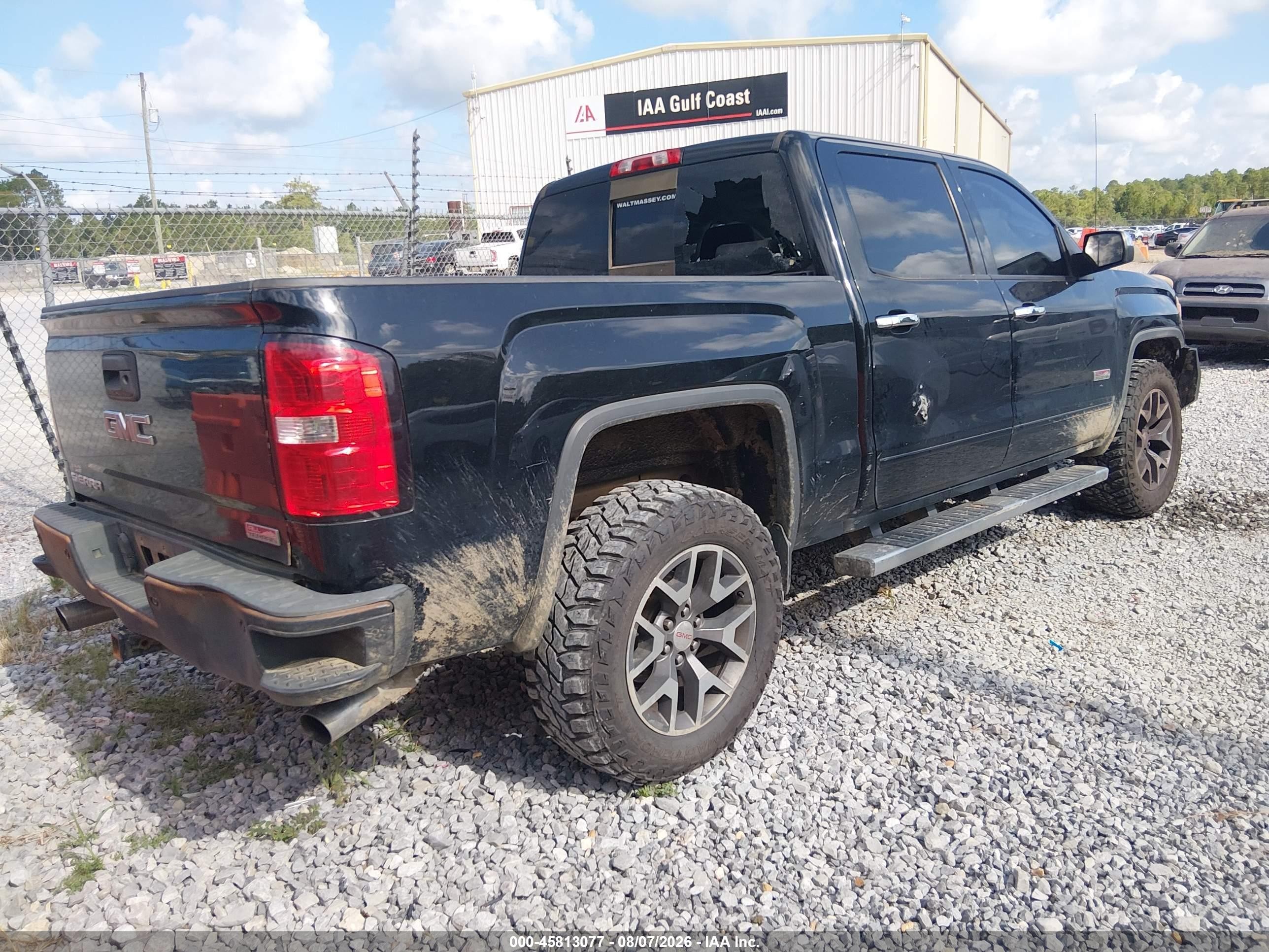 2015 Gmc Sierra 1500 Slt Black vin: 3GTU2VEC1FG316295