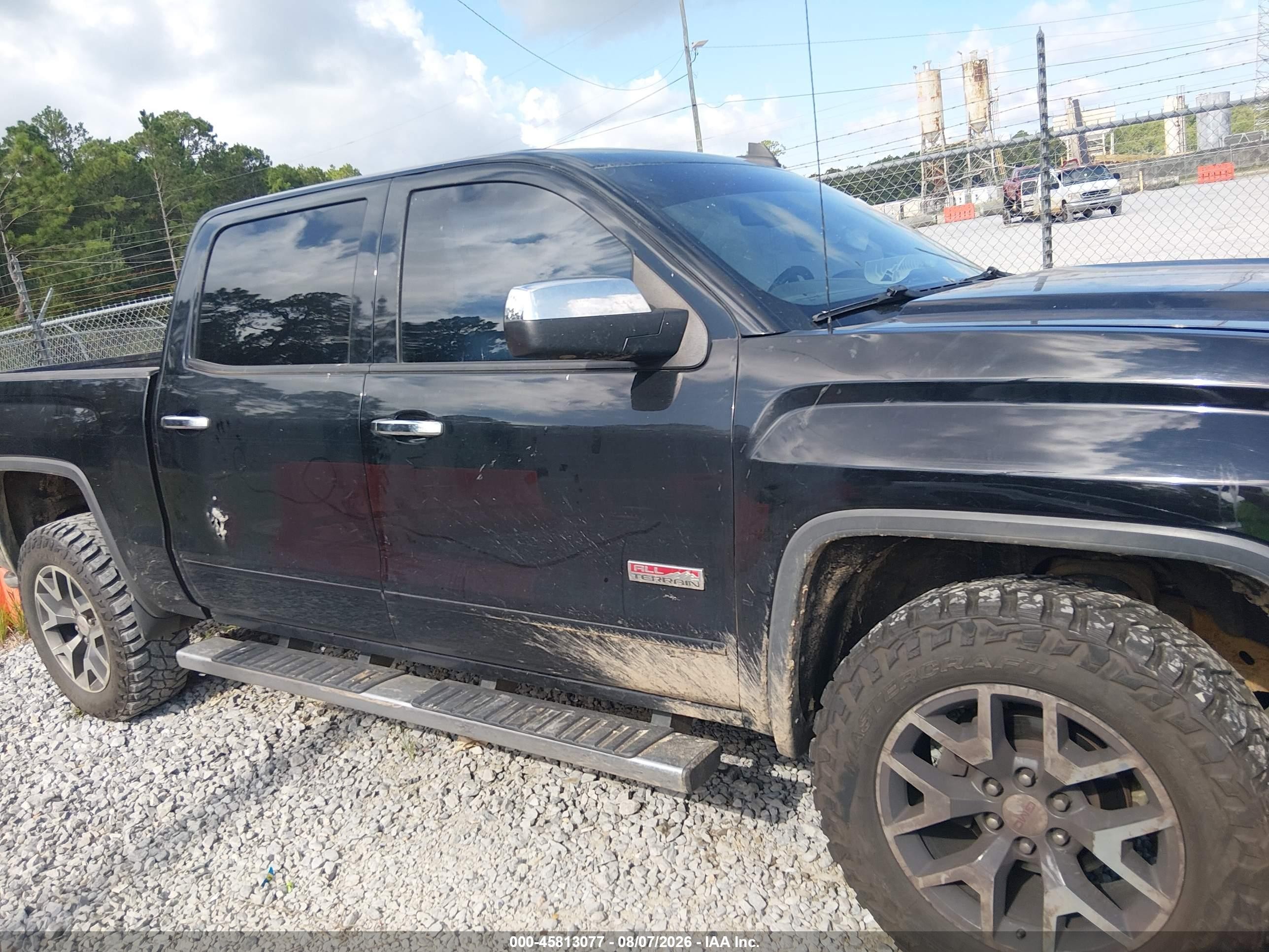 2015 Gmc Sierra 1500 Slt Black vin: 3GTU2VEC1FG316295
