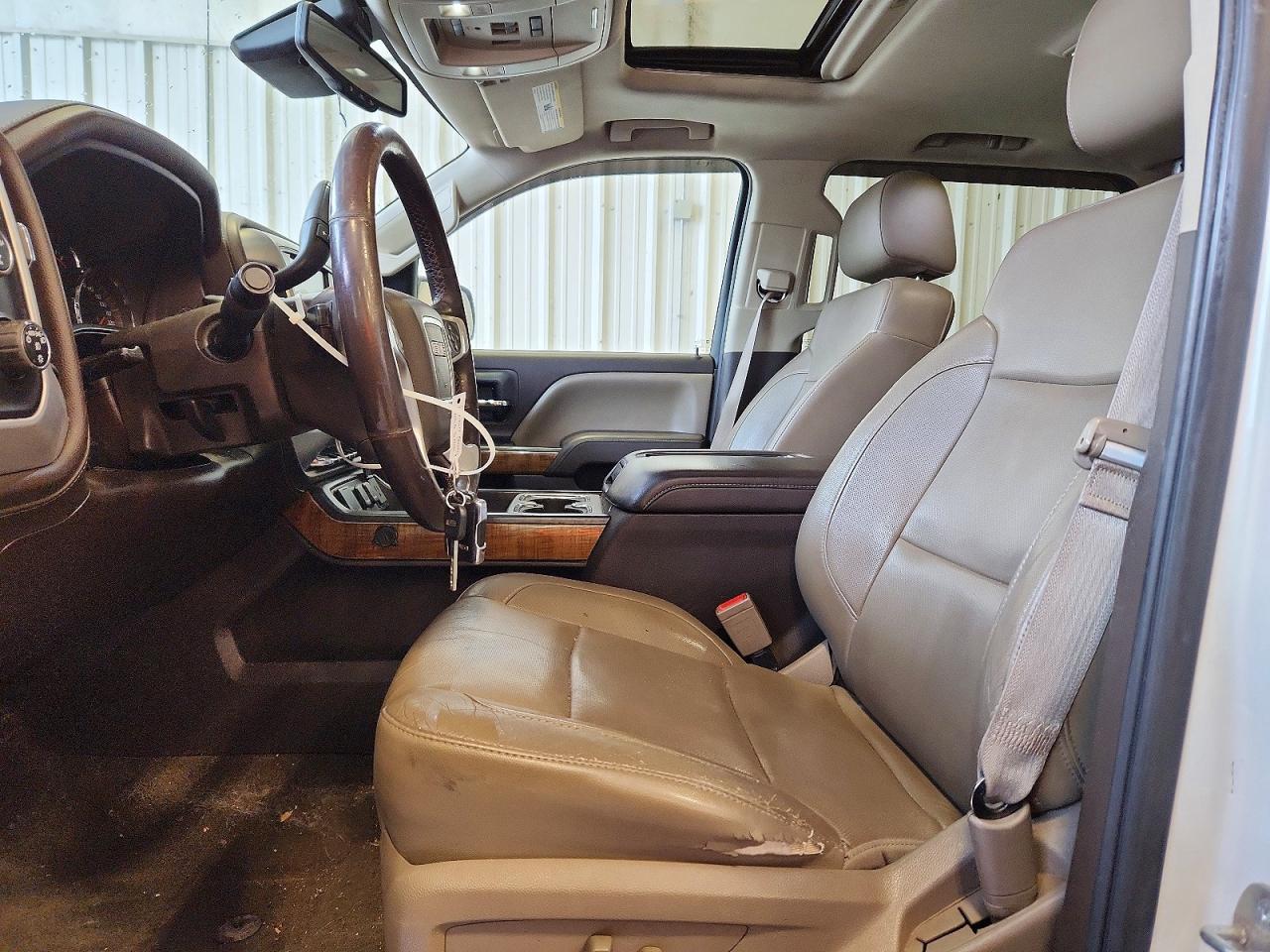 2015 Gmc Sierra K1500 Slt Белый vin: 3GTU2VEC1FG316362