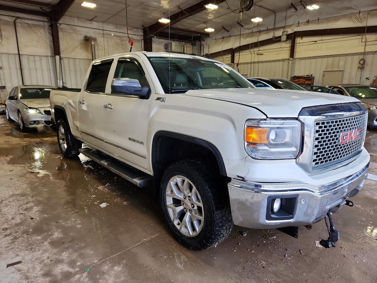 2015 Gmc Sierra K1500 Slt Белый vin: 3GTU2VEC1FG316362