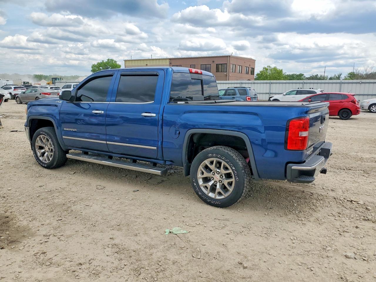2015 Gmc Sierra K1500 Slt Blue vin: 3GTU2VEC1FG434928
