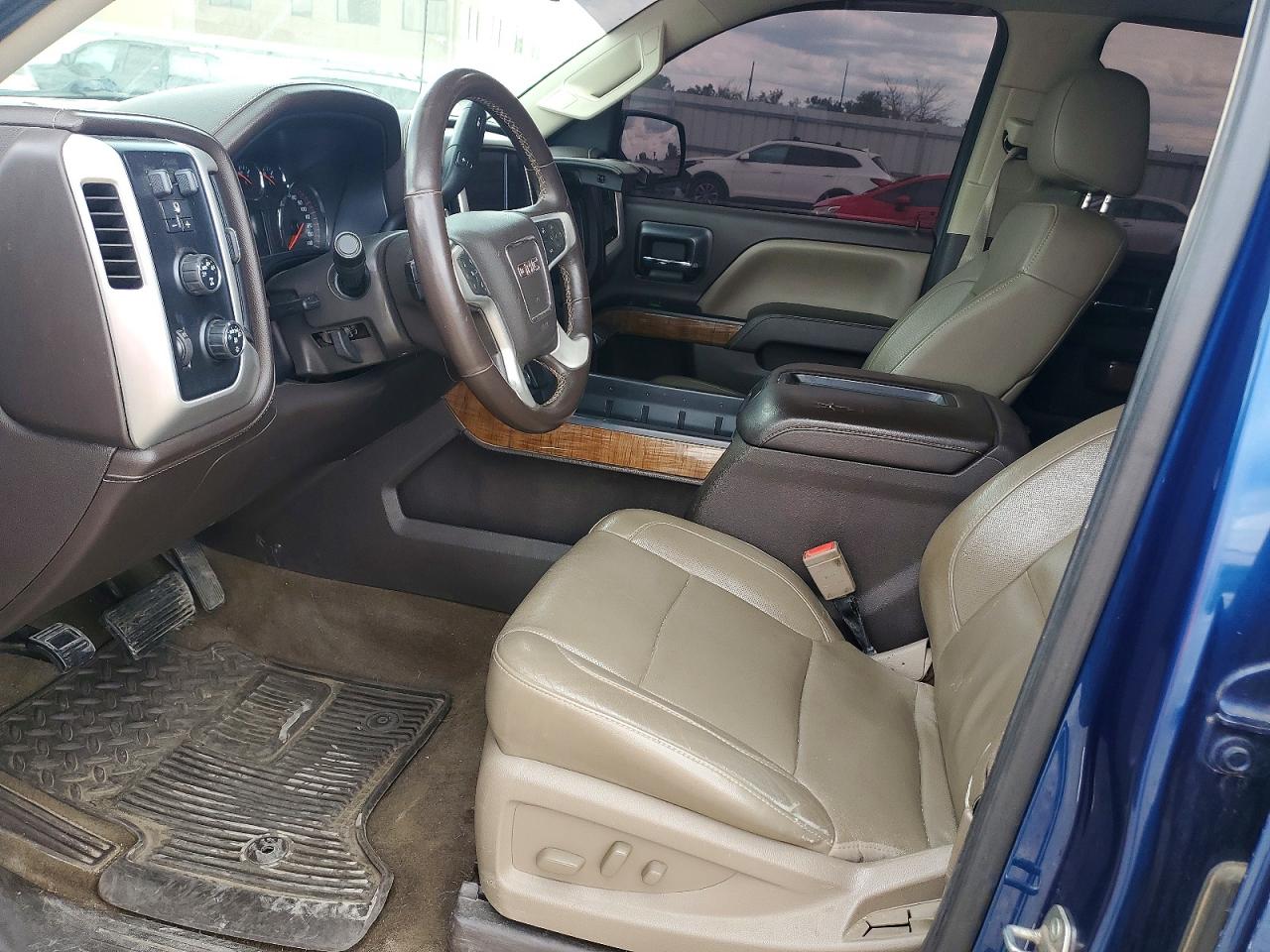 2015 Gmc Sierra K1500 Slt Blue vin: 3GTU2VEC1FG434928