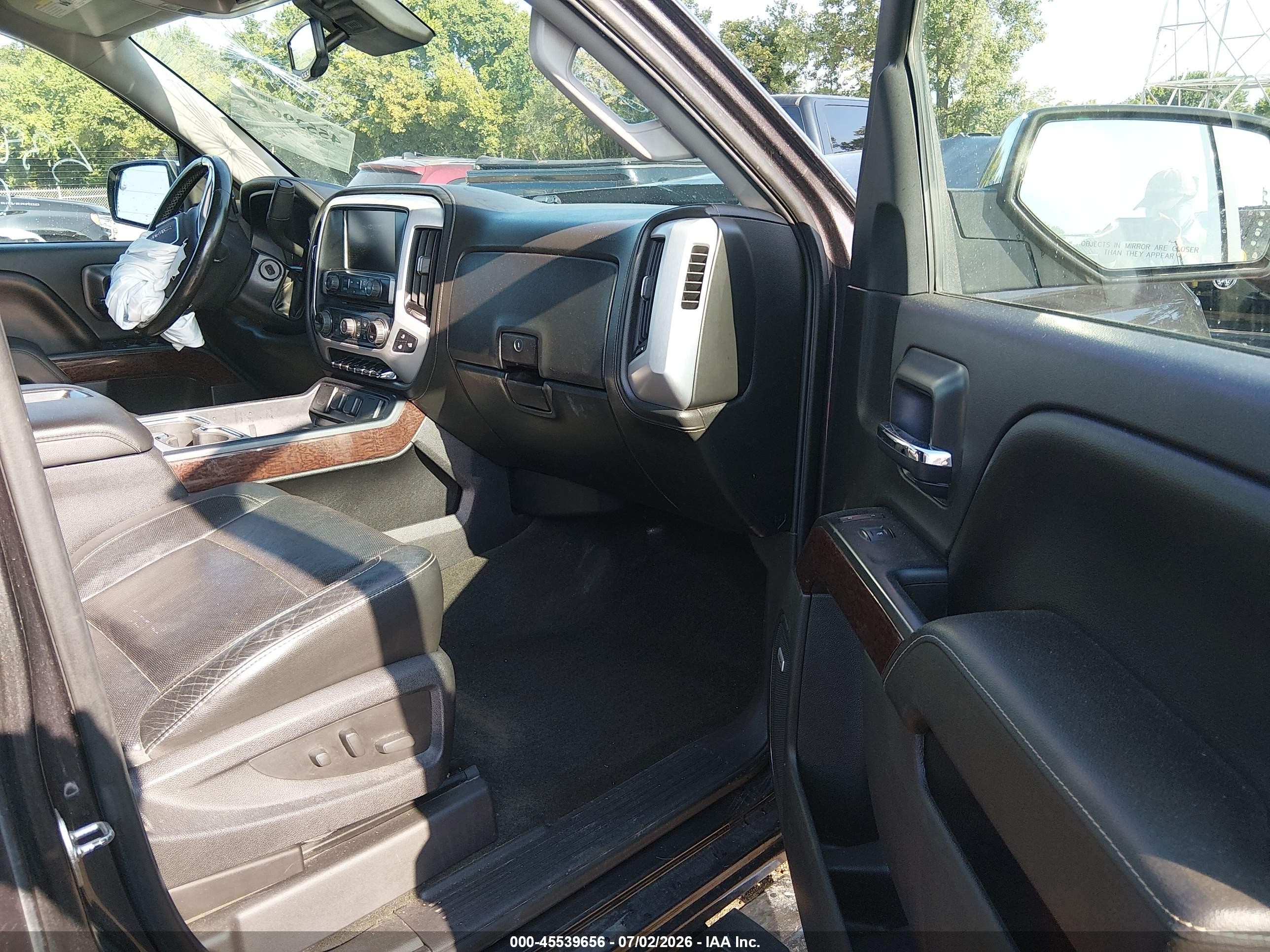 2015 Gmc Sierra 1500 Slt Black vin: 3GTU2VEC1FG538285