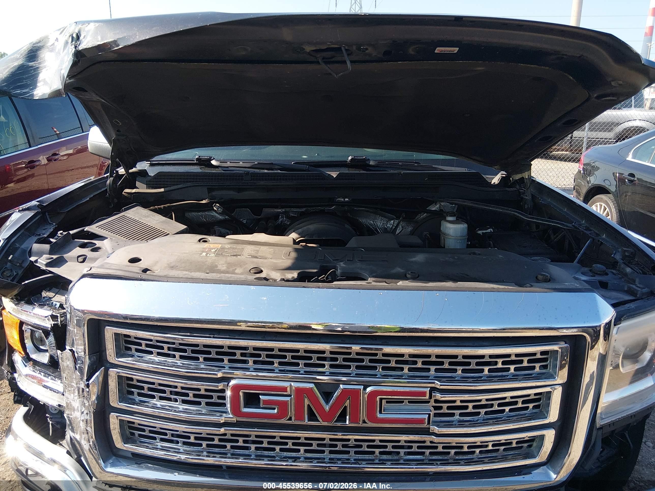 2015 Gmc Sierra 1500 Slt Black vin: 3GTU2VEC1FG538285