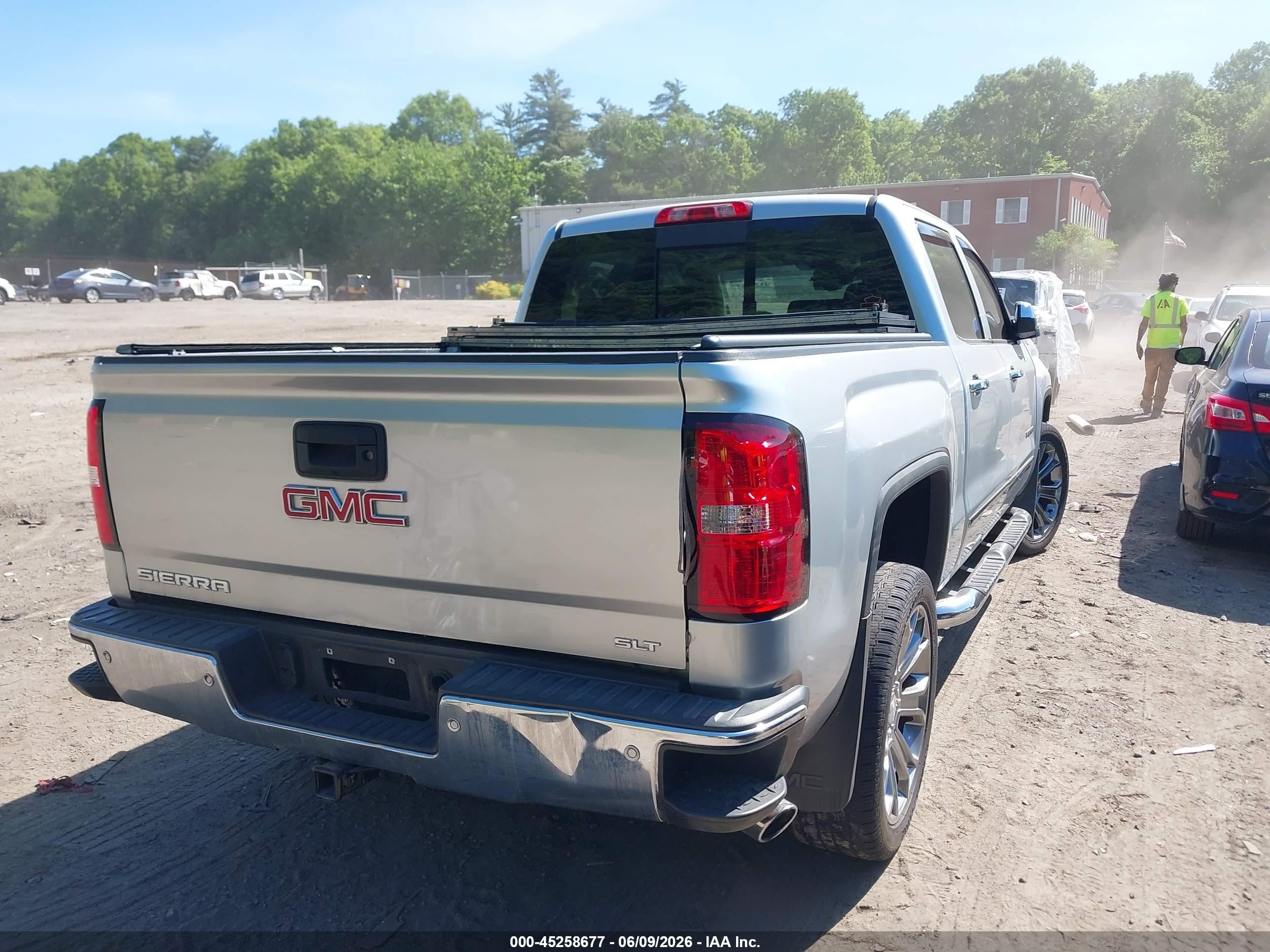 2014 Gmc Sierra 1500 Slt Silver vin: 3GTU2VEC2EG100115