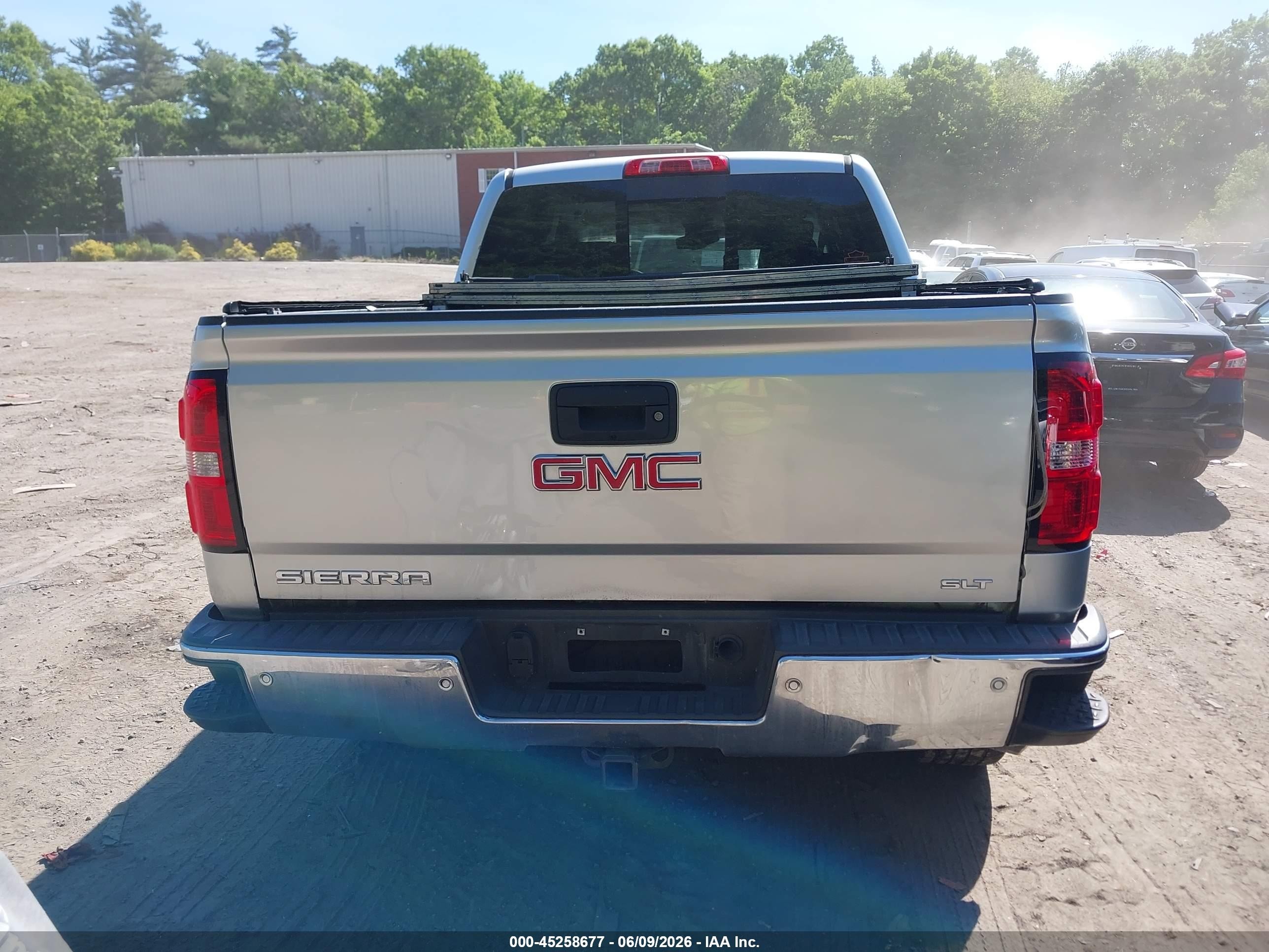 2014 Gmc Sierra 1500 Slt Silver vin: 3GTU2VEC2EG100115