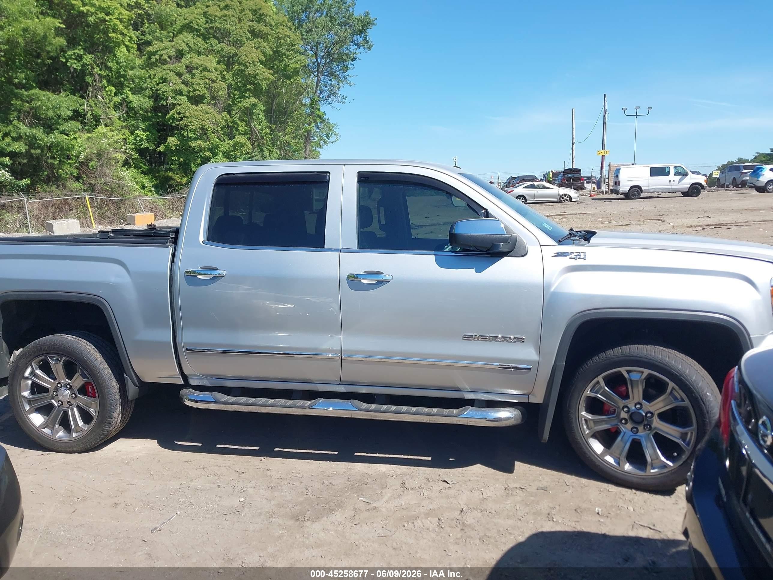 2014 Gmc Sierra 1500 Slt Silver vin: 3GTU2VEC2EG100115