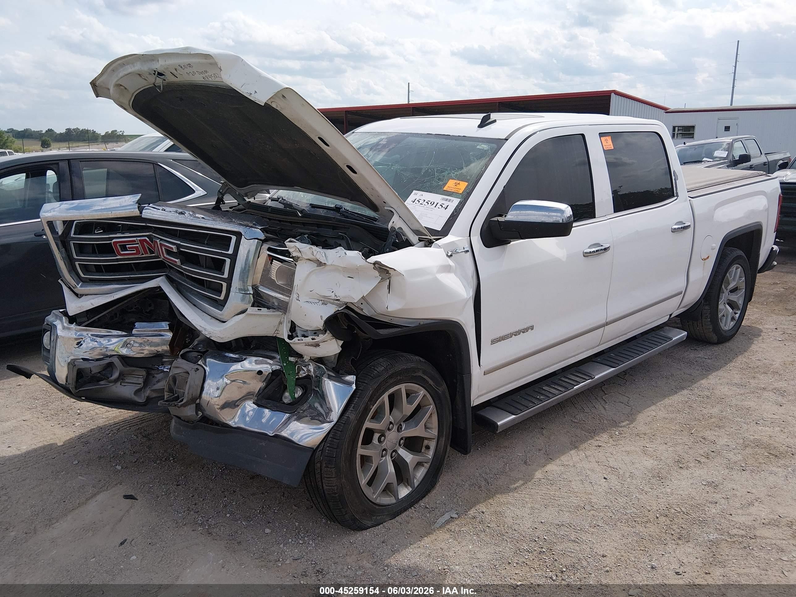 2014 Gmc Sierra 1500 Slt Белый vin: 3GTU2VEC2EG143837