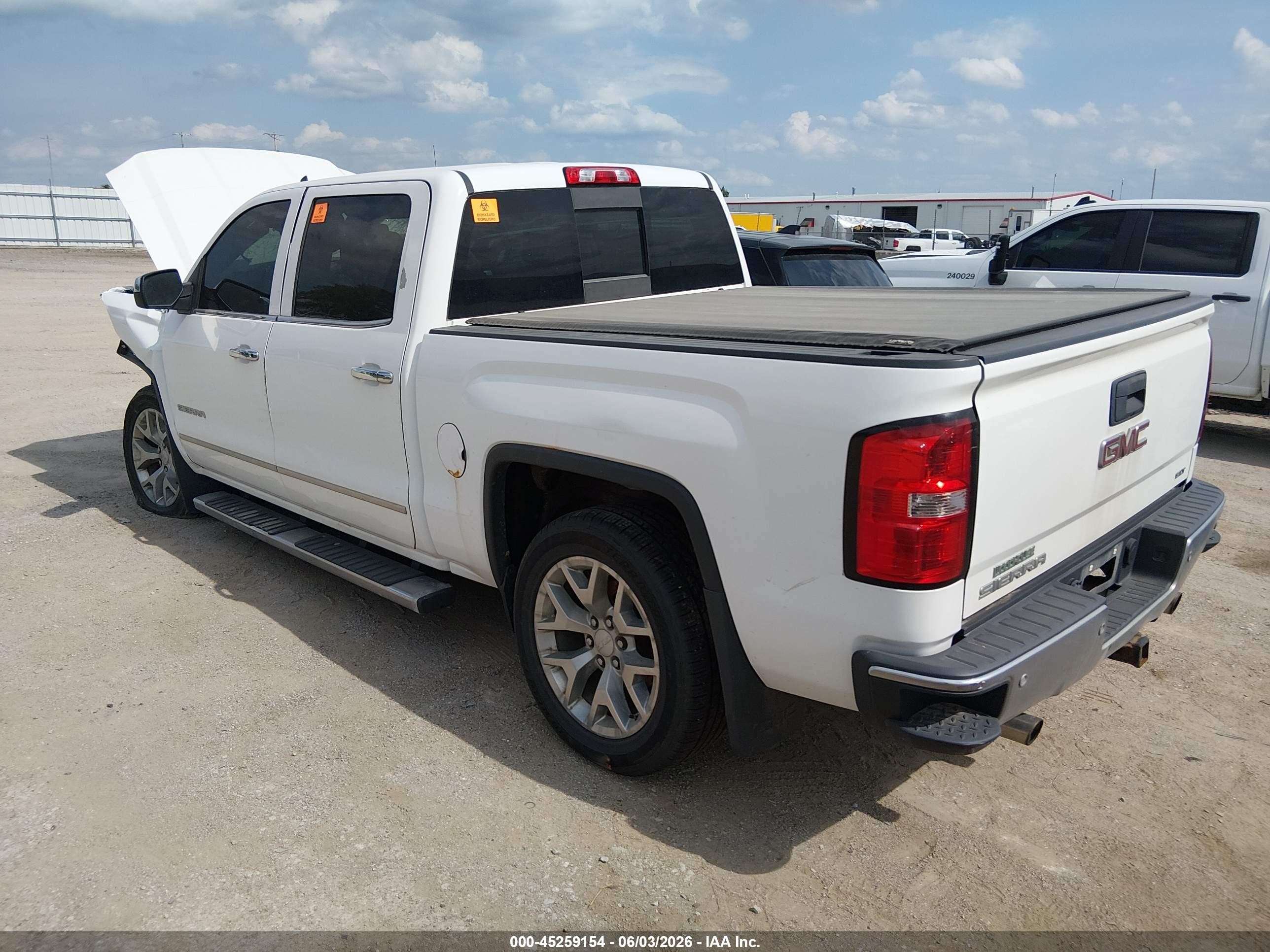 2014 Gmc Sierra 1500 Slt Белый vin: 3GTU2VEC2EG143837