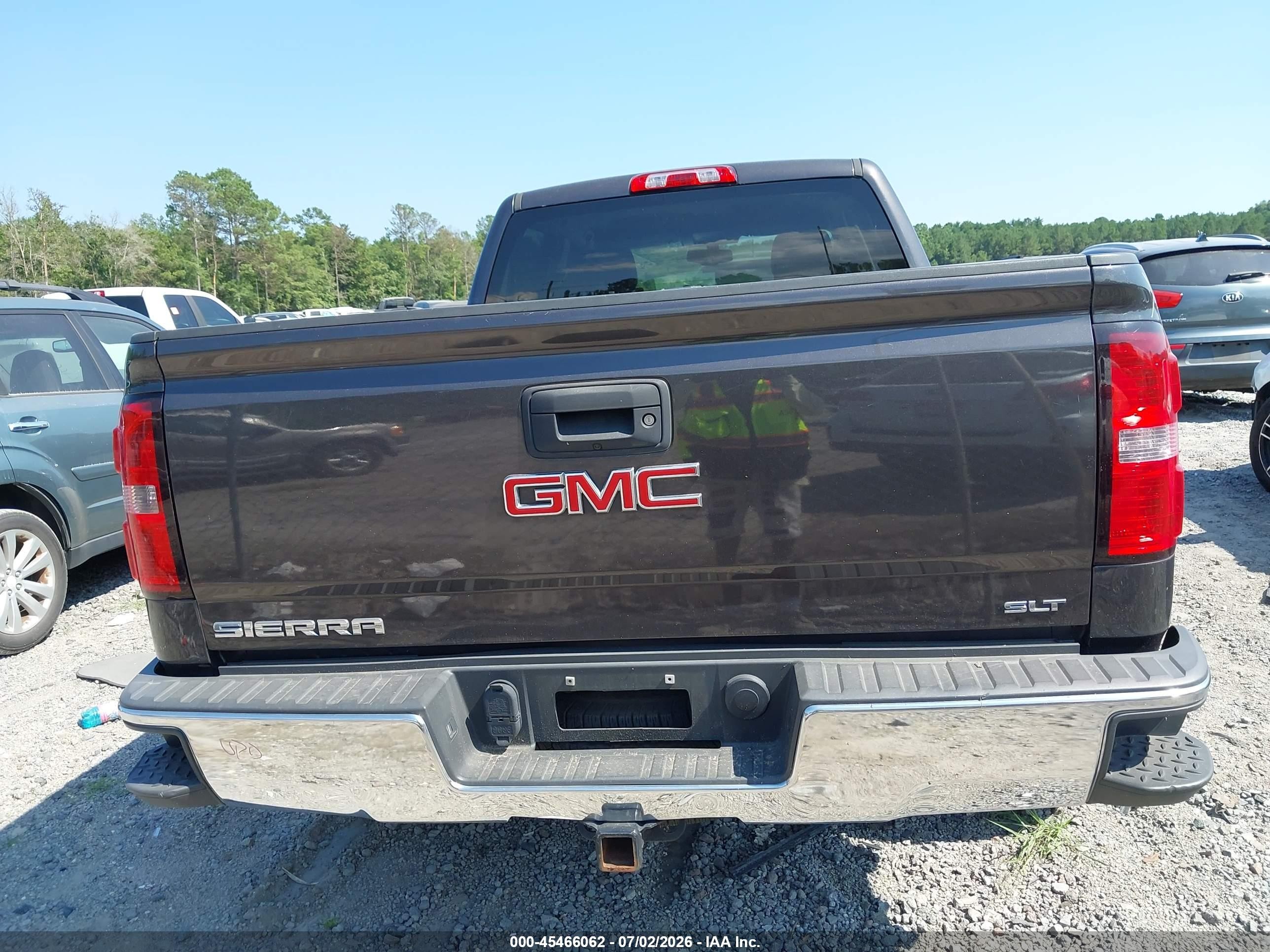 2014 Gmc Sierra 1500 Slt Black vin: 3GTU2VEC2EG151405