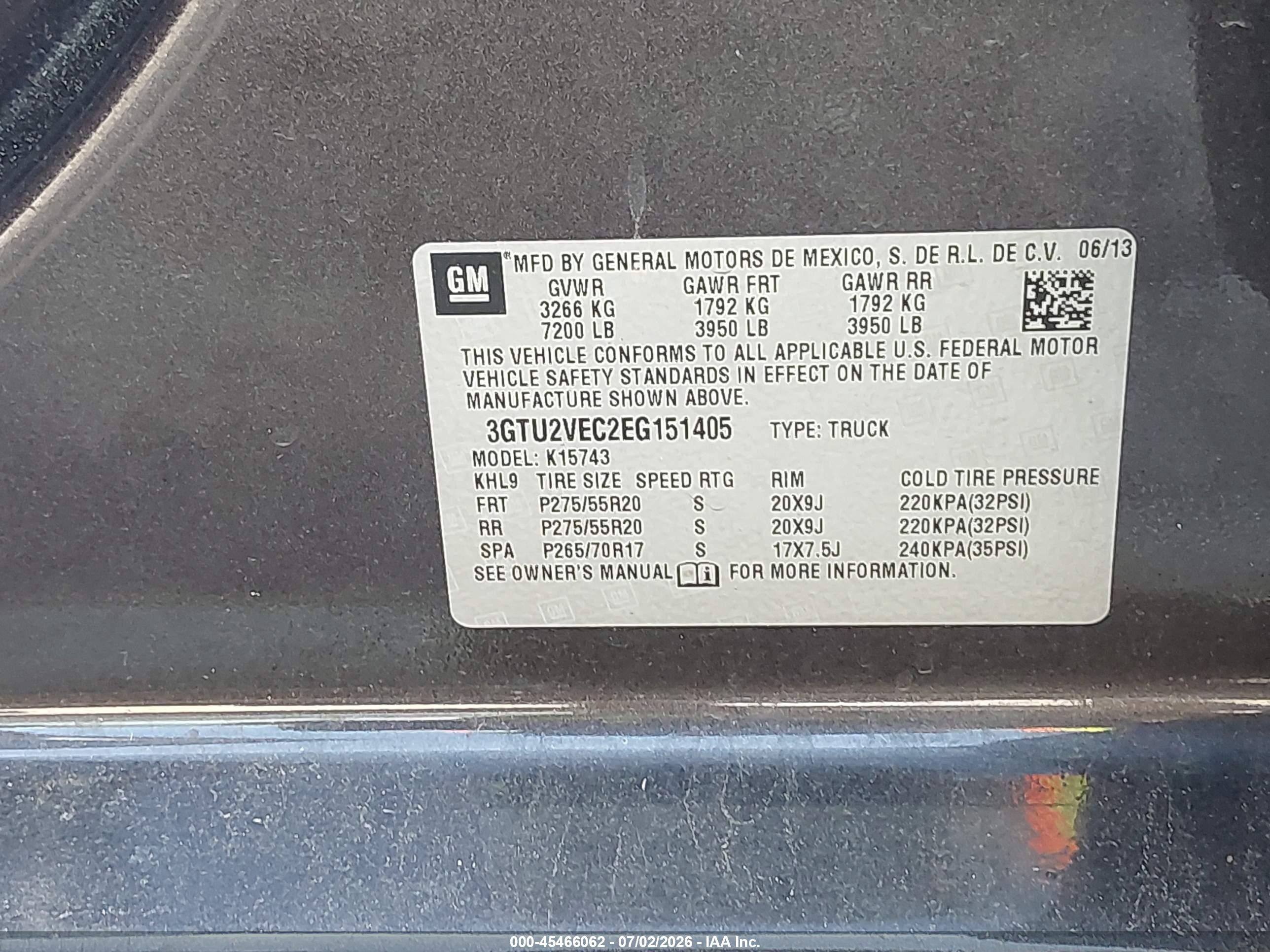 2014 Gmc Sierra 1500 Slt Black vin: 3GTU2VEC2EG151405