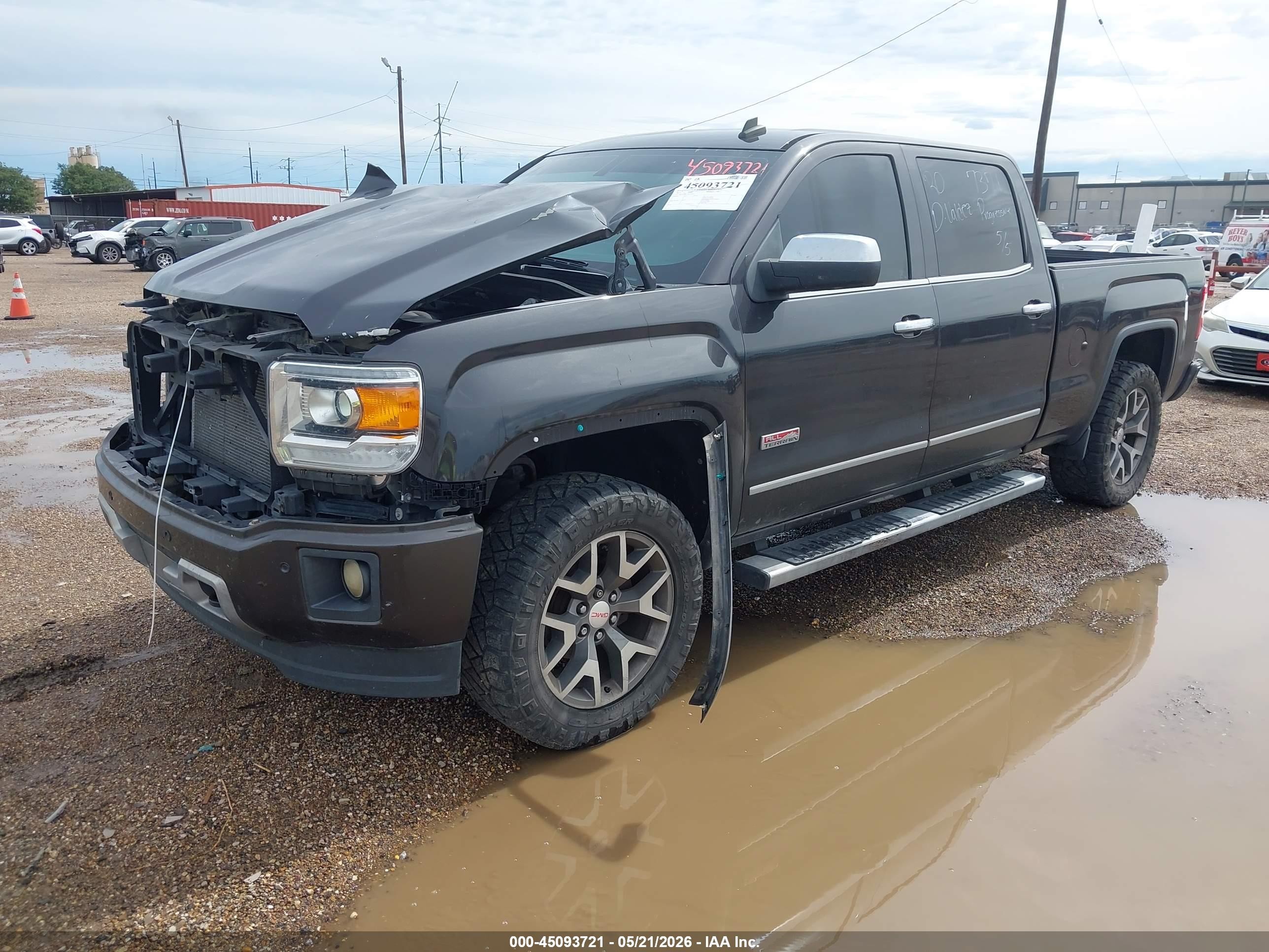 2014 Gmc Sierra 1500 Slt Gray vin: 3GTU2VEC2EG191841