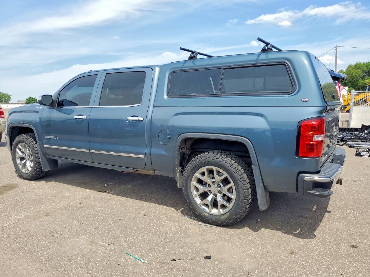 2014 Gmc Sierra K1500 Slt Blue vin: 3GTU2VEC2EG208654