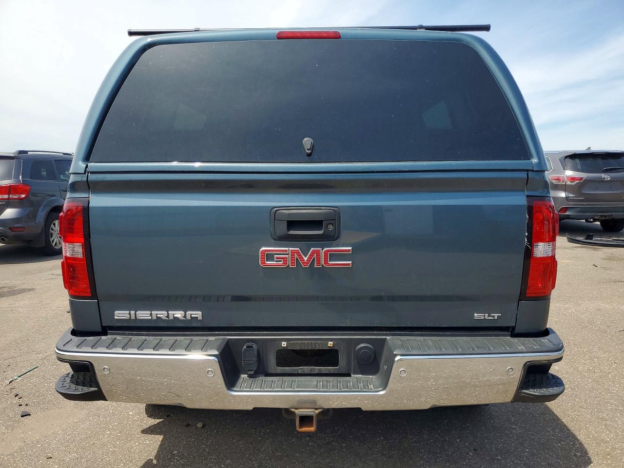2014 Gmc Sierra K1500 Slt Blue vin: 3GTU2VEC2EG208654