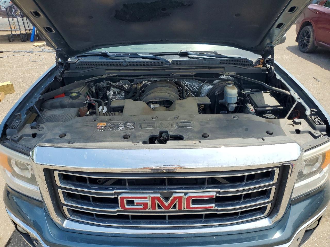 2014 Gmc Sierra K1500 Slt Blue vin: 3GTU2VEC2EG208654
