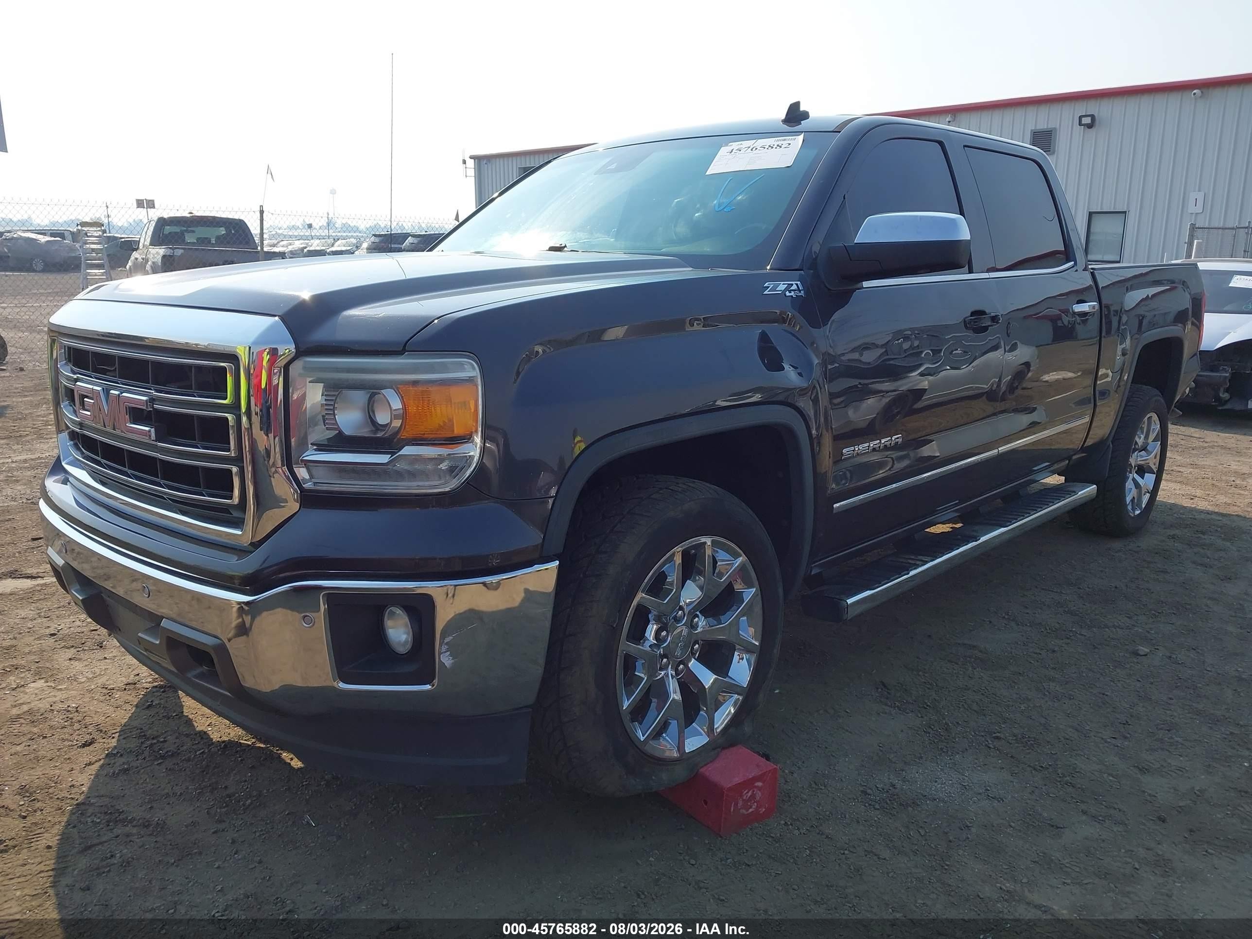 2014 Gmc Sierra 1500 Slt Black vin: 3GTU2VEC2EG241055