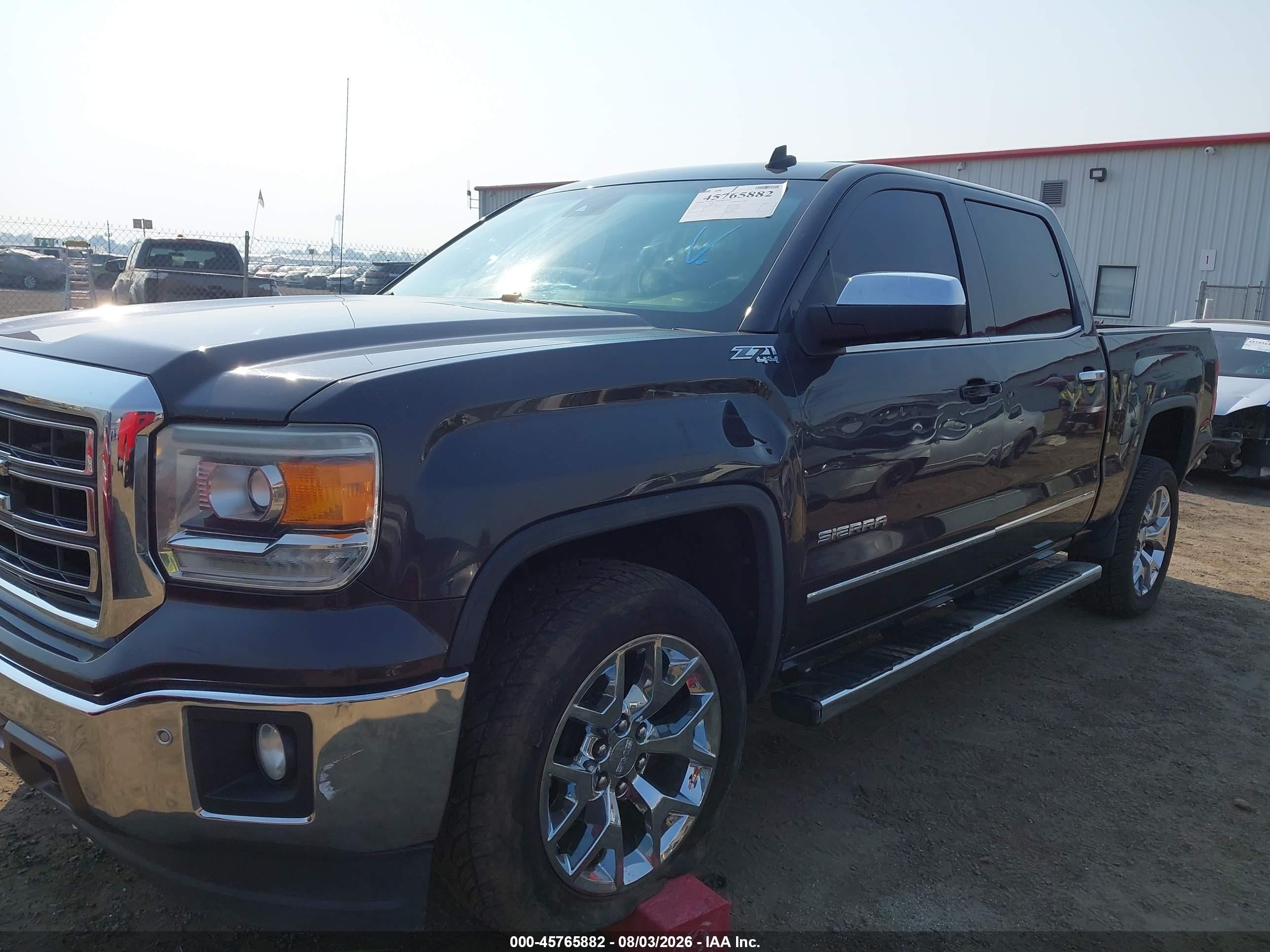 2014 Gmc Sierra 1500 Slt Black vin: 3GTU2VEC2EG241055