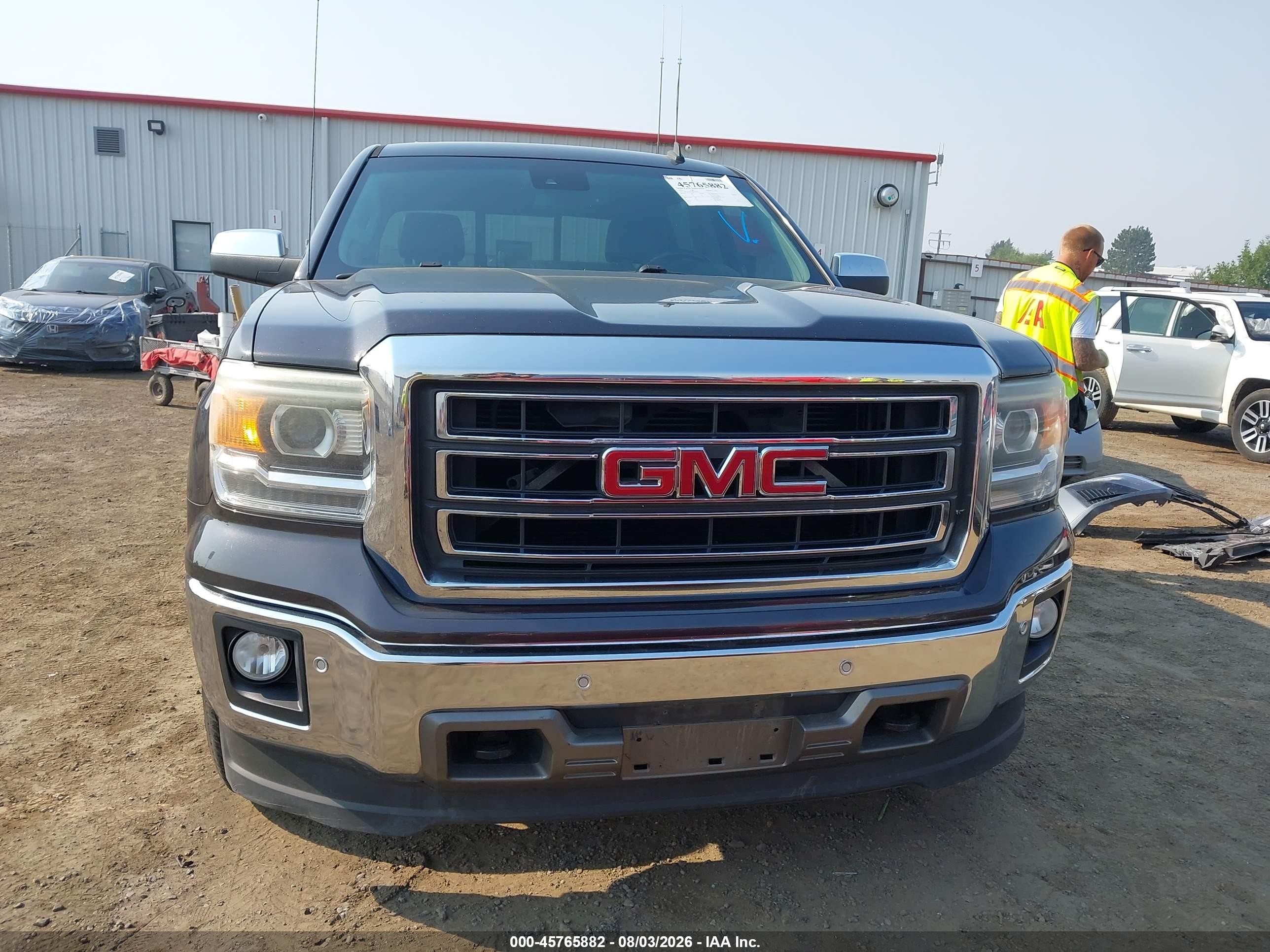 2014 Gmc Sierra 1500 Slt Black vin: 3GTU2VEC2EG241055