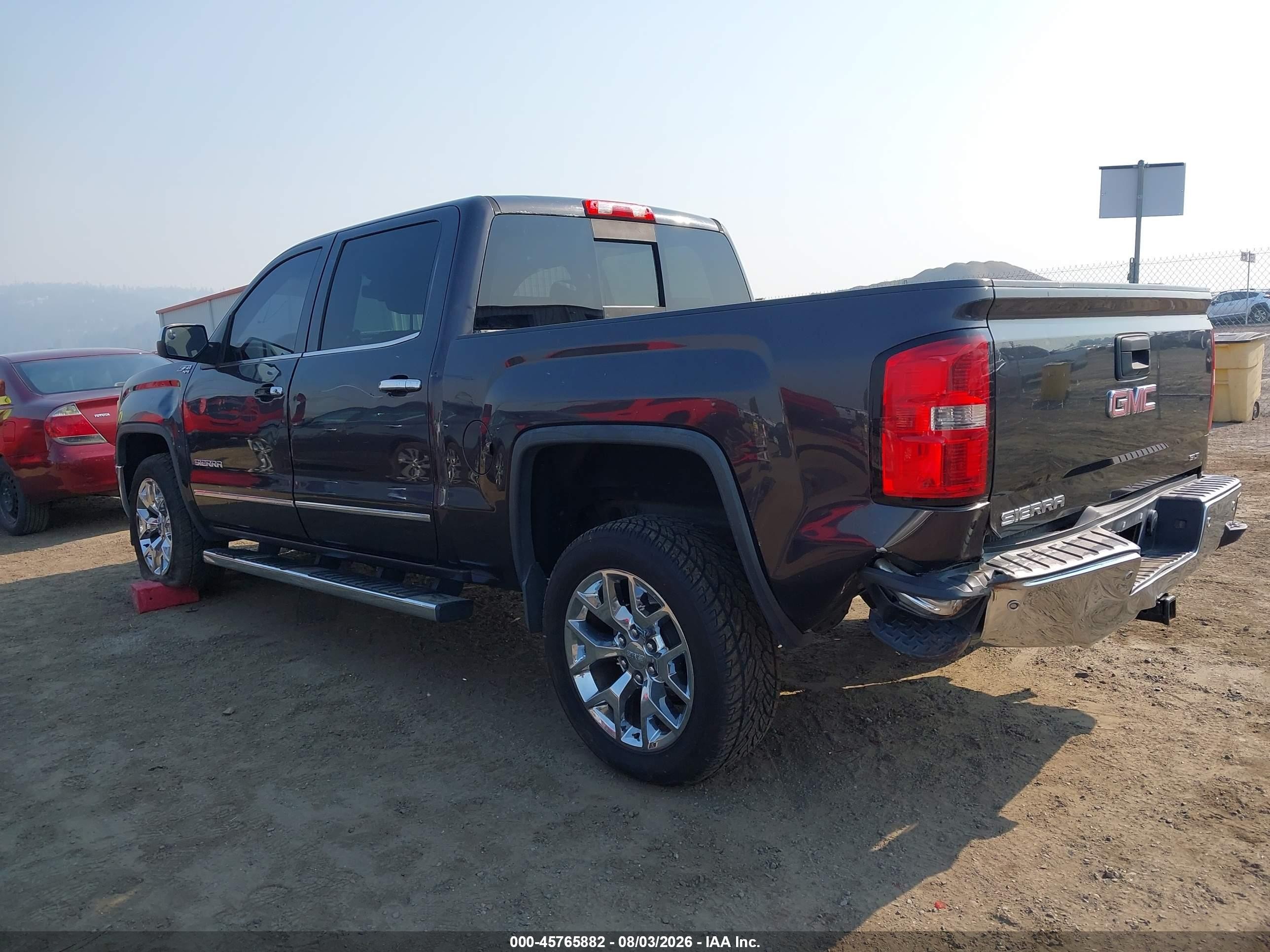 2014 Gmc Sierra 1500 Slt Black vin: 3GTU2VEC2EG241055