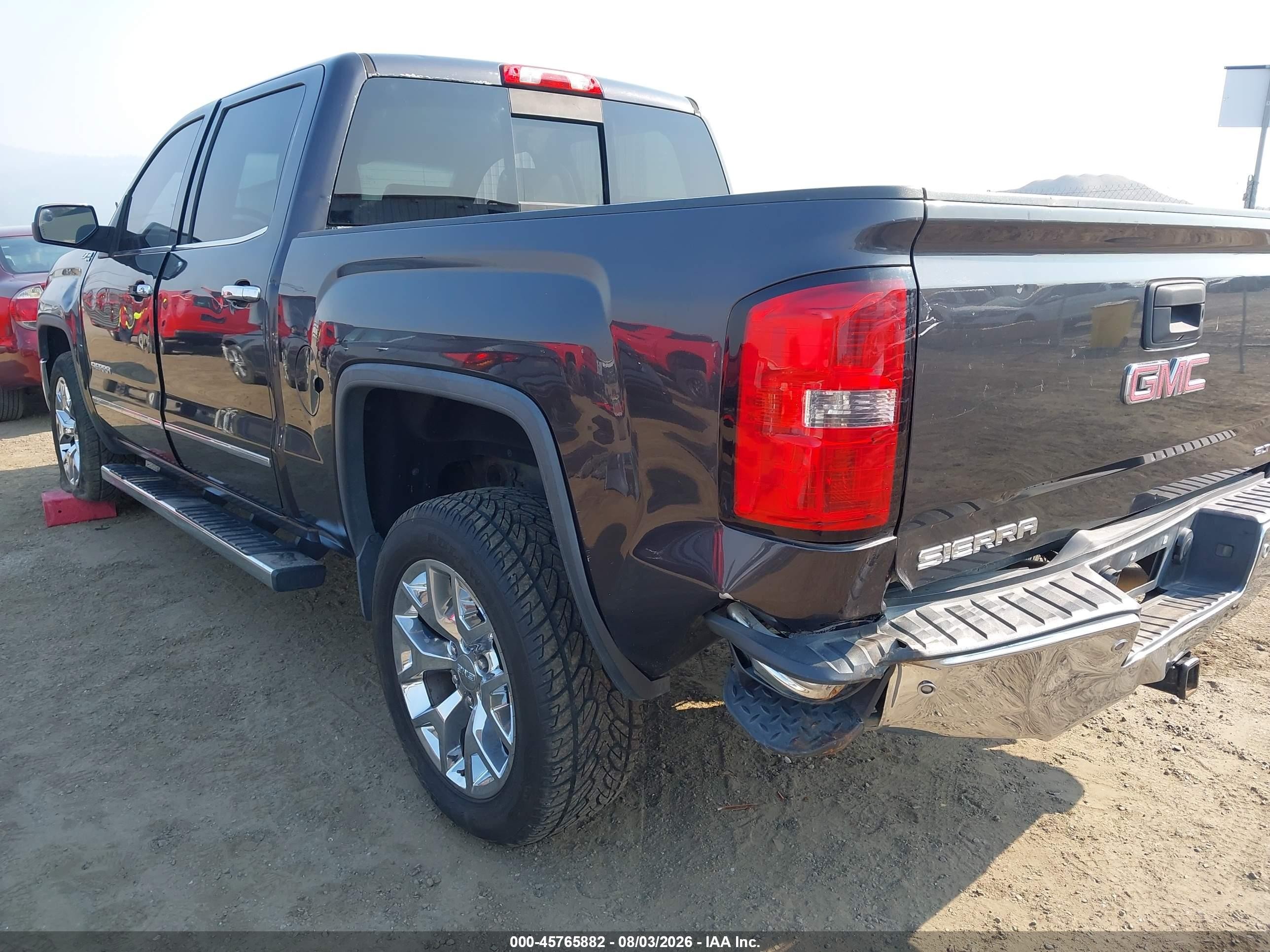 2014 Gmc Sierra 1500 Slt Black vin: 3GTU2VEC2EG241055
