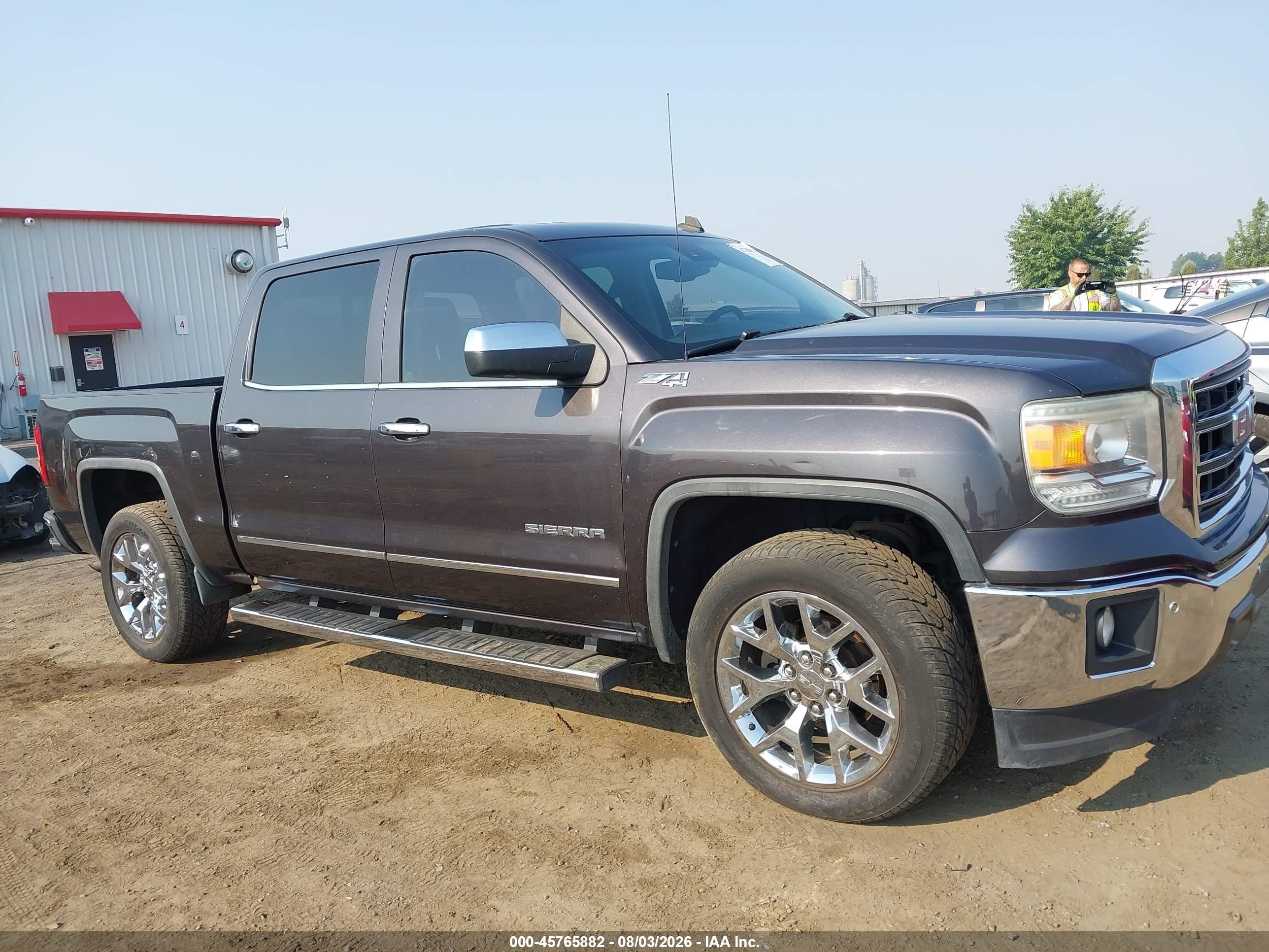 2014 Gmc Sierra 1500 Slt Black vin: 3GTU2VEC2EG241055