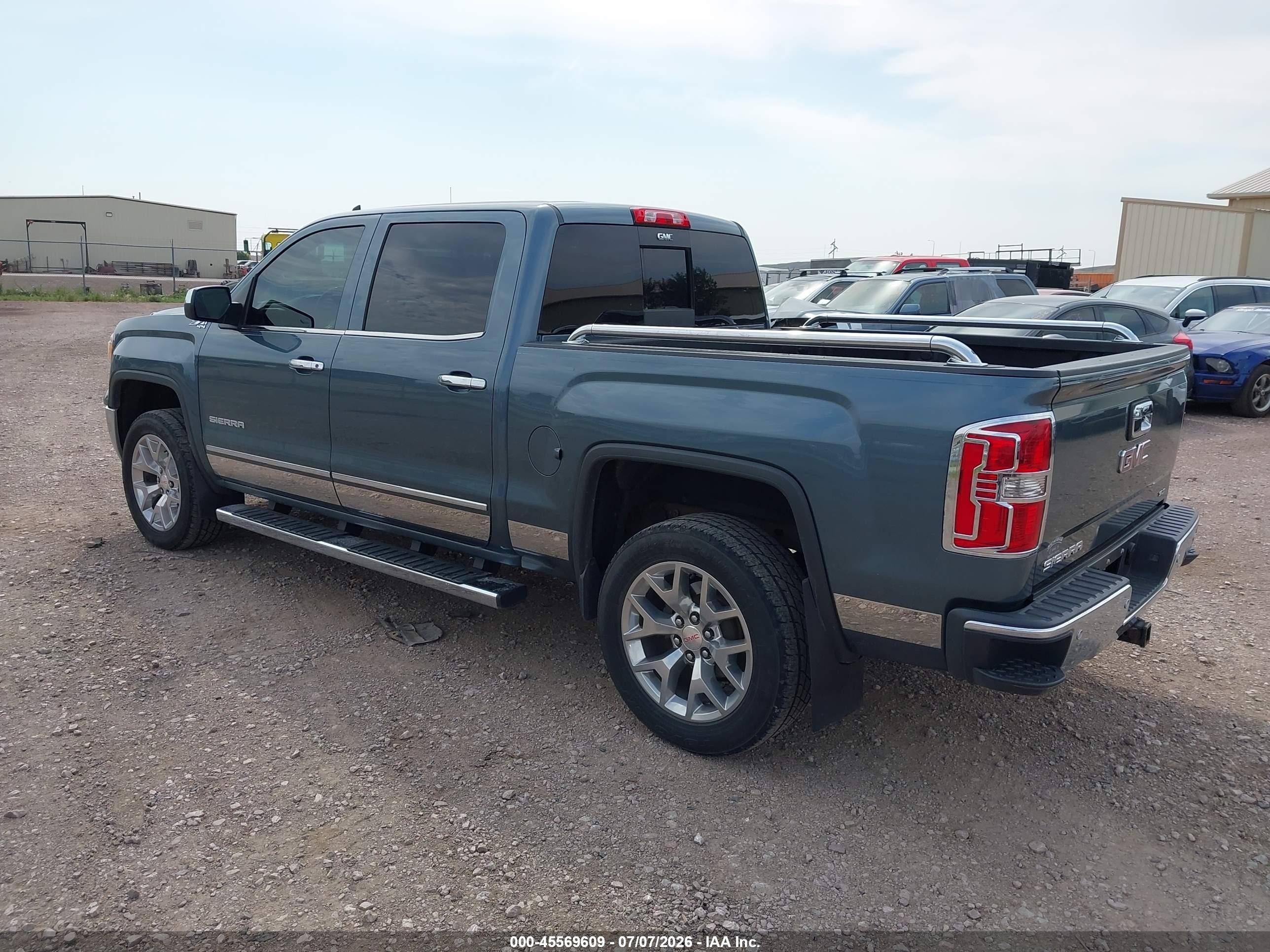 2014 Gmc Sierra 1500 Slt Light Blue vin: 3GTU2VEC2EG263928
