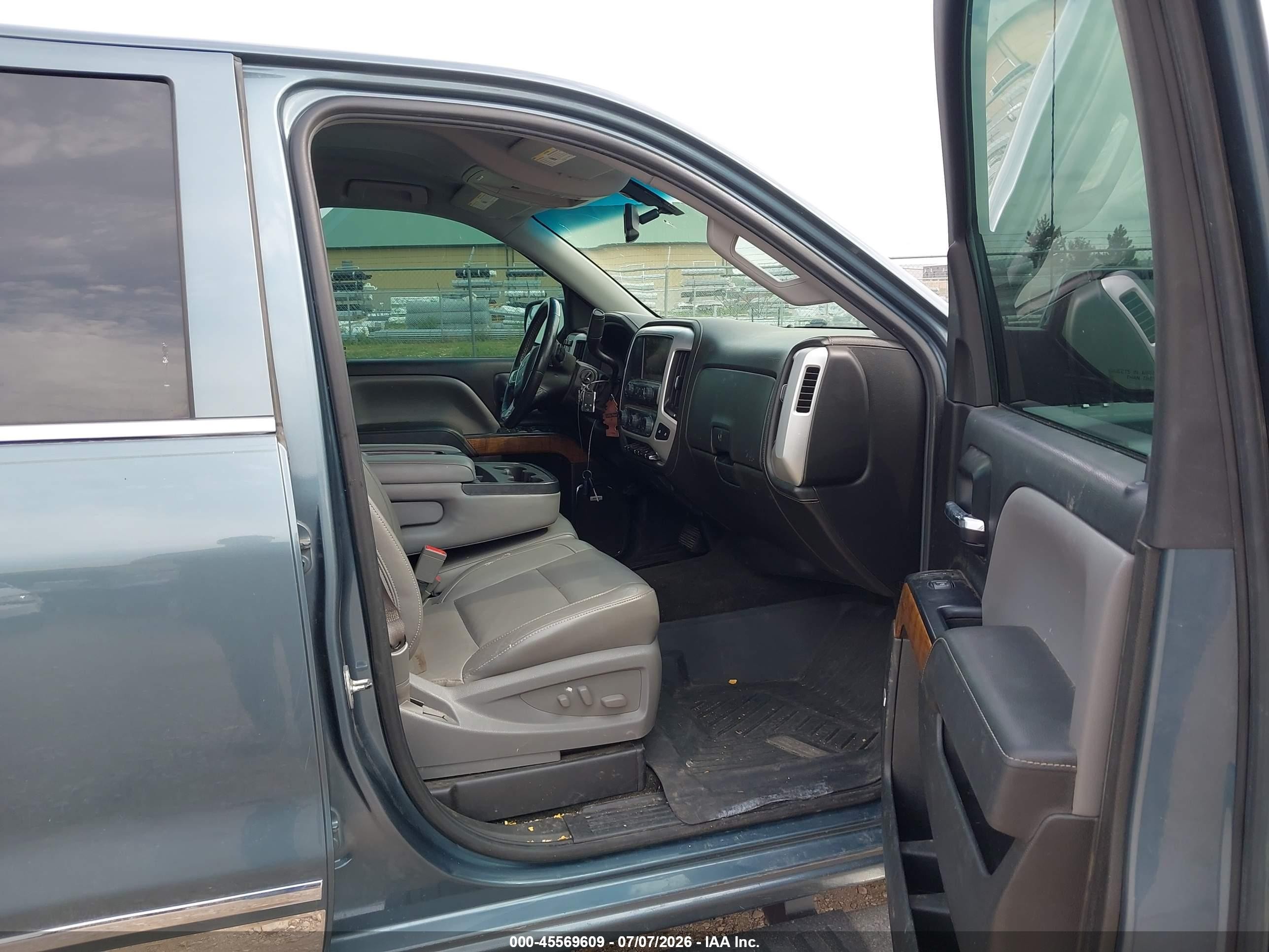 2014 Gmc Sierra 1500 Slt Light Blue vin: 3GTU2VEC2EG263928