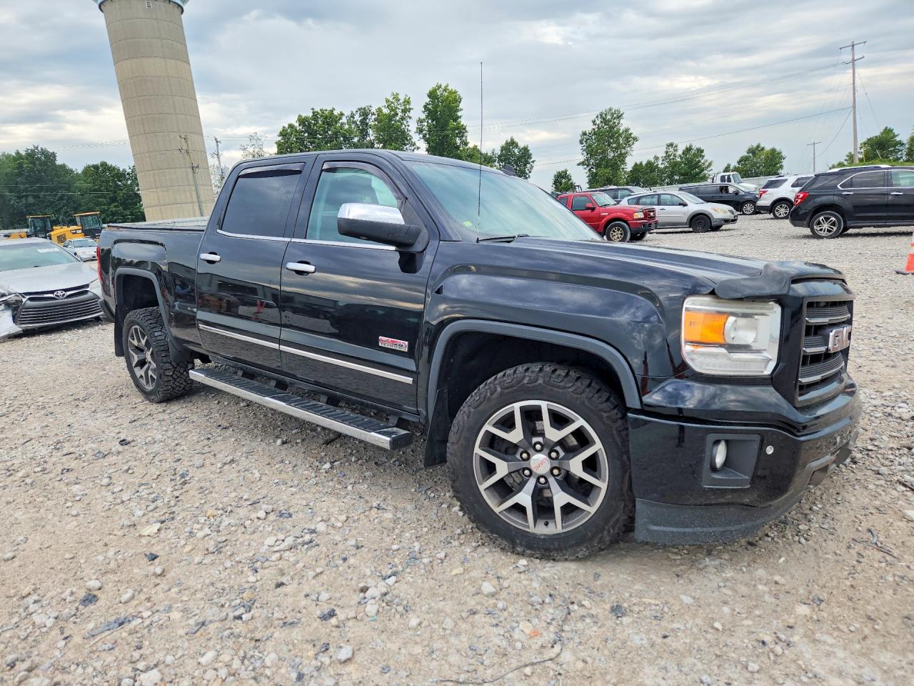 2014 Gmc Sierra K1500 Slt Black vin: 3GTU2VEC2EG306731