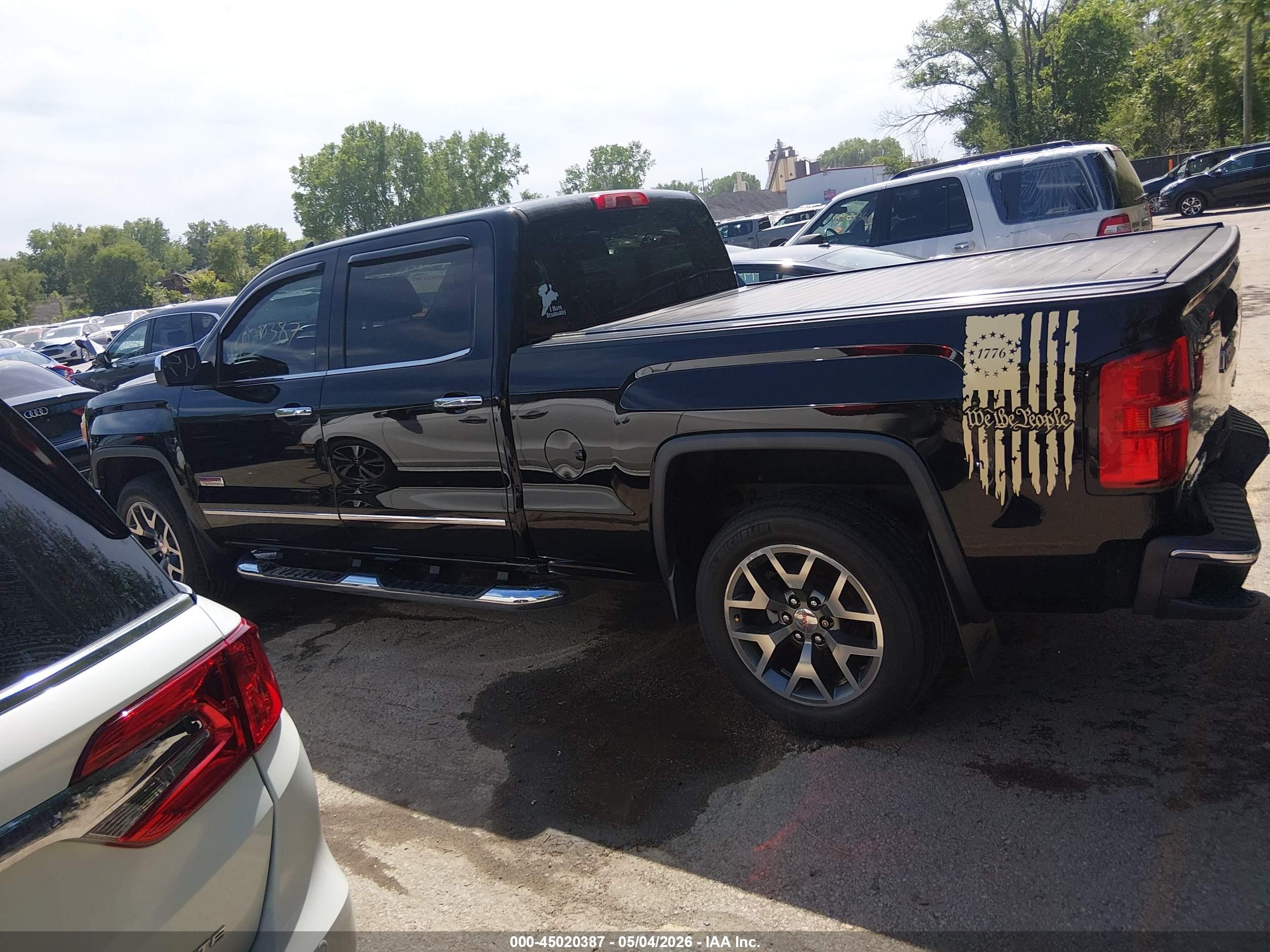 2014 Gmc Sierra 1500 Slt Black vin: 3GTU2VEC2EG327627