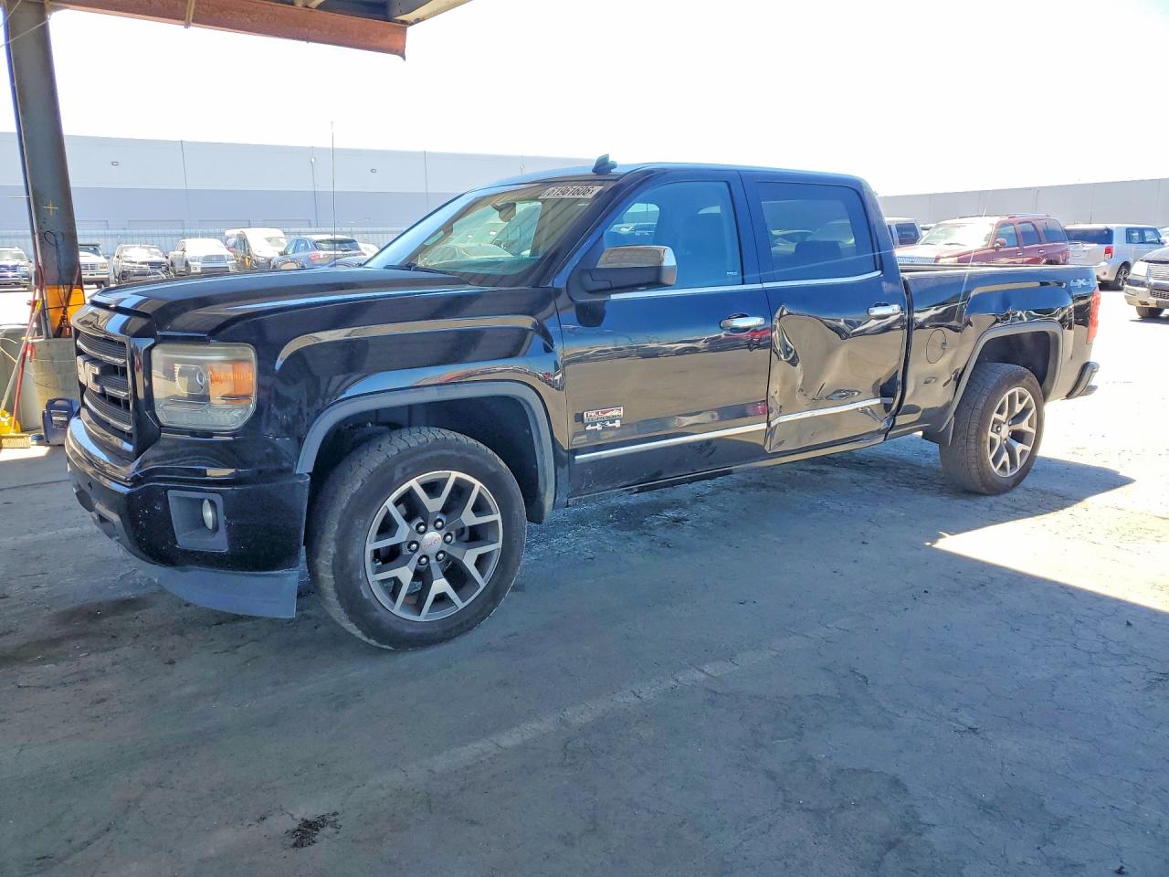 2014 Gmc Sierra K1500 Slt Black vin: 3GTU2VEC2EG435116