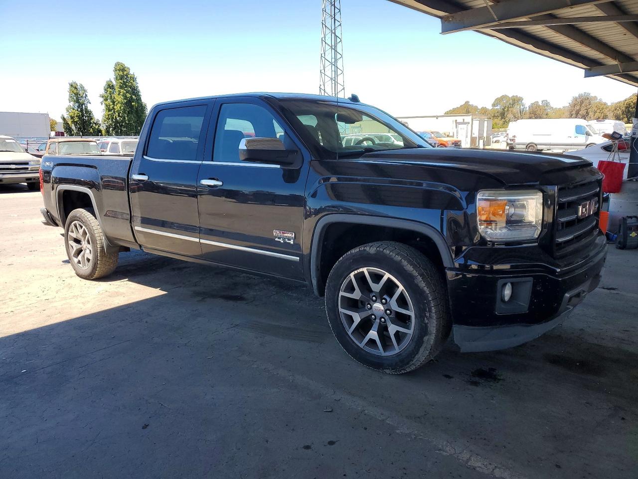 2014 Gmc Sierra K1500 Slt Black vin: 3GTU2VEC2EG435116