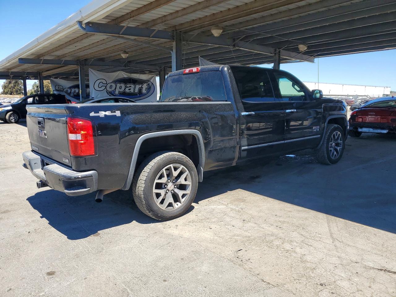 2014 Gmc Sierra K1500 Slt Black vin: 3GTU2VEC2EG435116