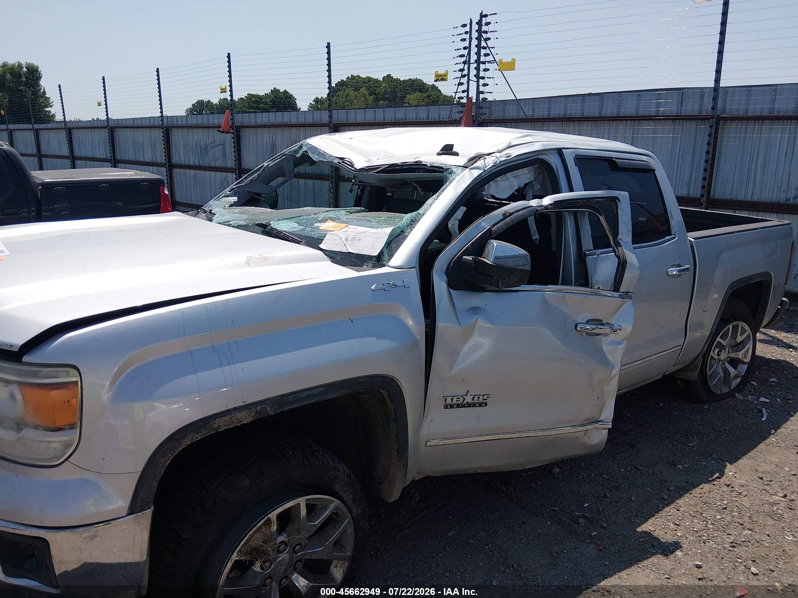 2014 Gmc Sierra 1500 Slt Silver vin: 3GTU2VEC2EG452501