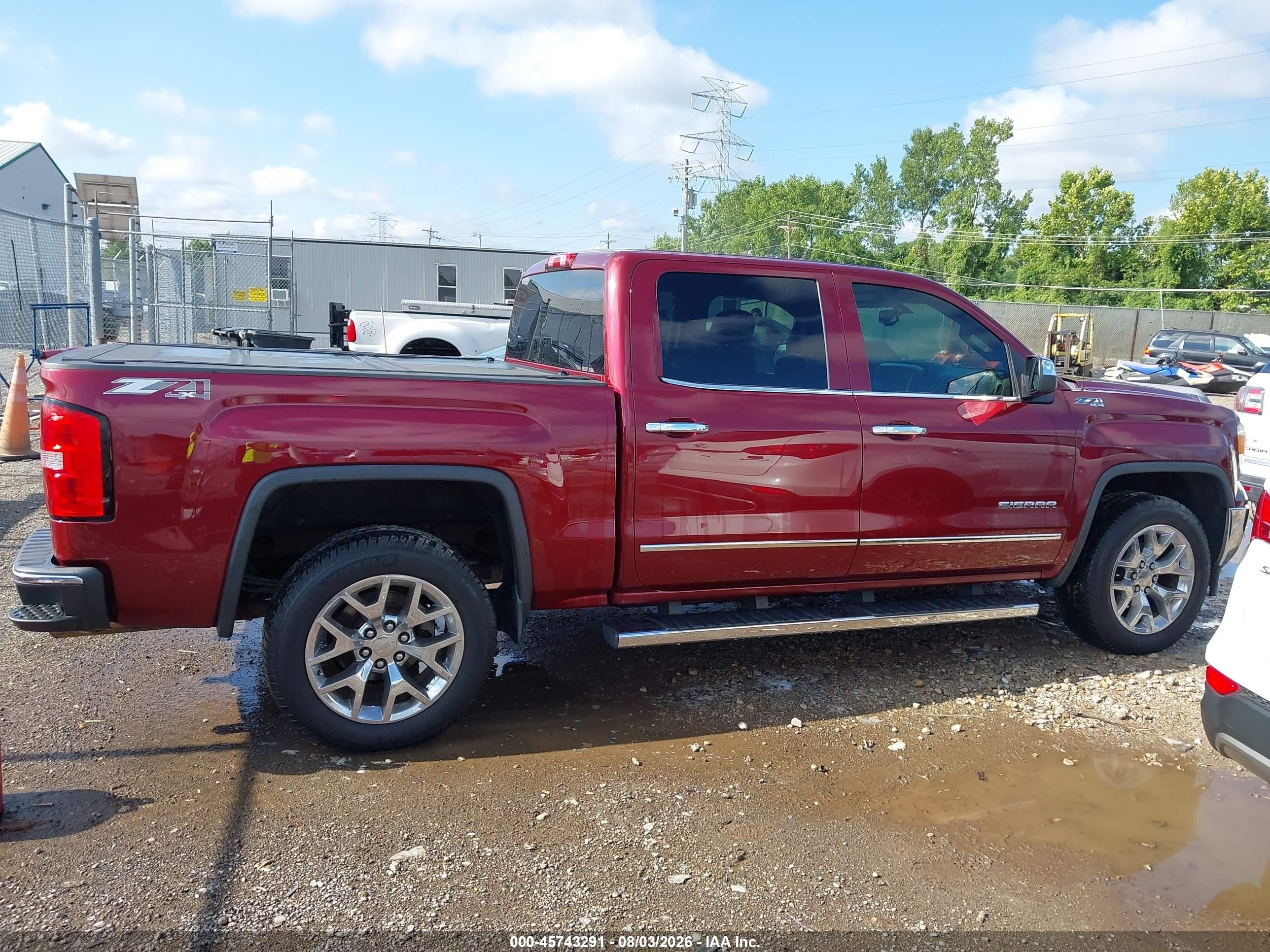 2014 Gmc Sierra 1500 Slt Maroon vin: 3GTU2VEC2EG498099