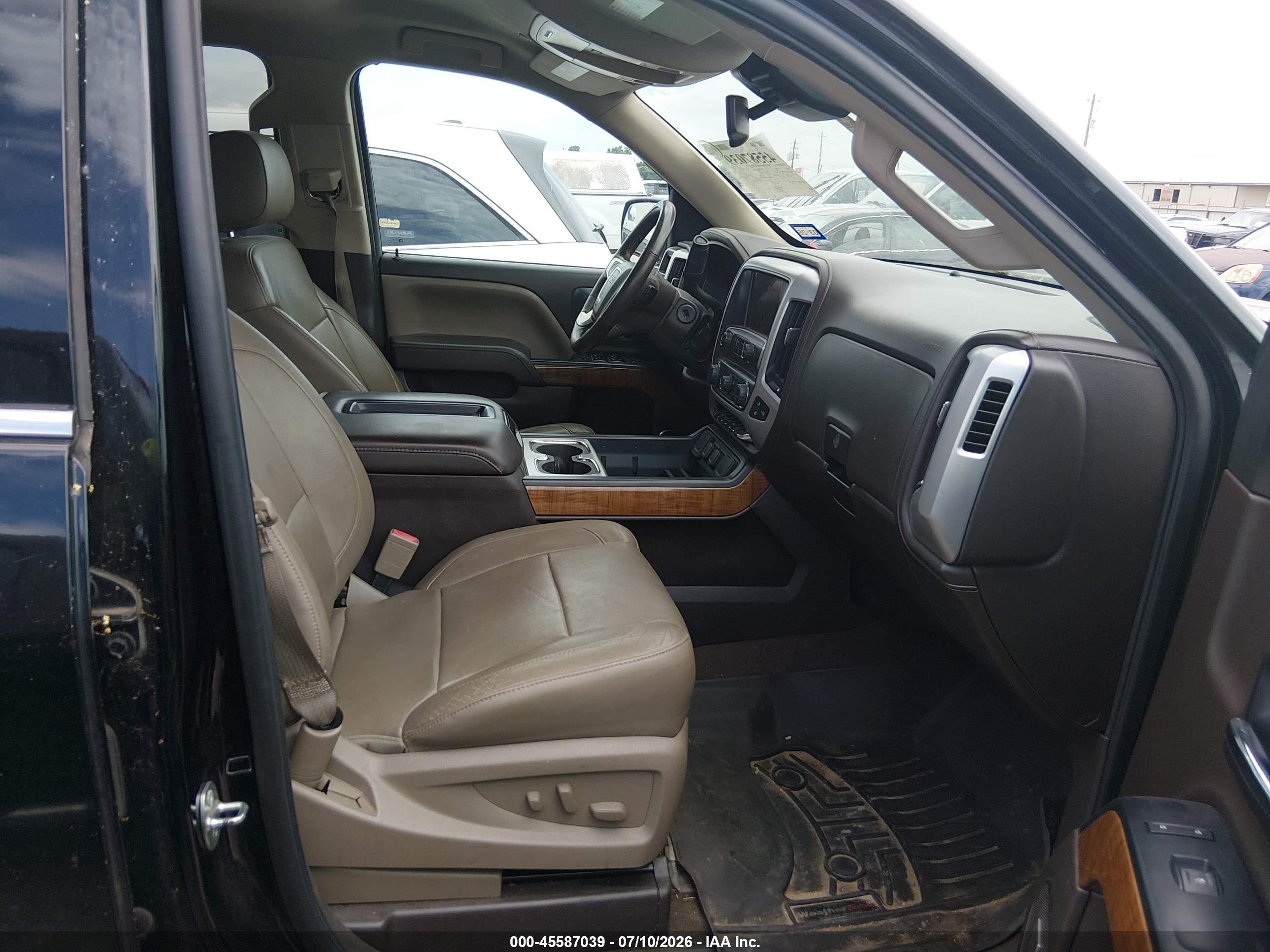 2014 Gmc Sierra 1500 Slt Black vin: 3GTU2VEC2EG514821